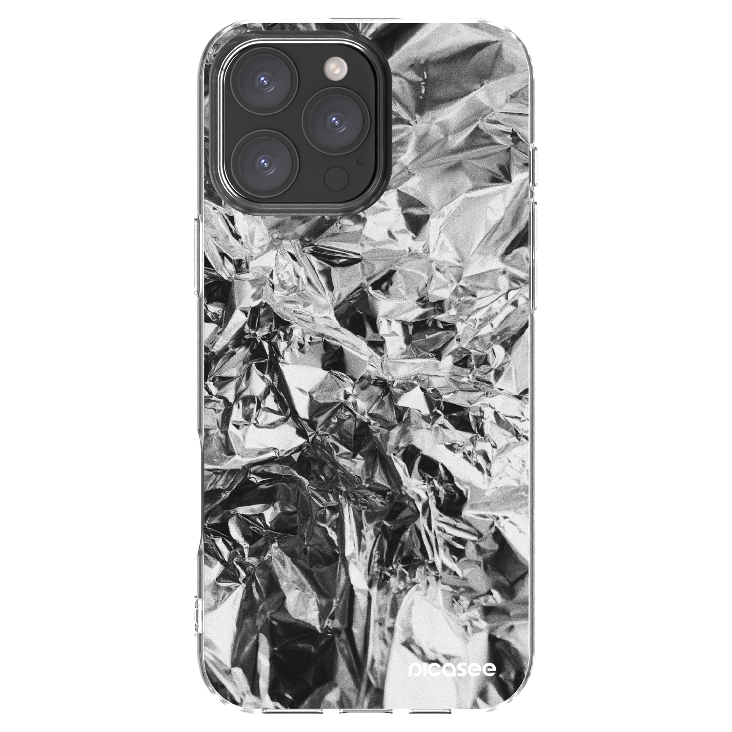 Picasee silikonska prozirna maskica za Apple iPhone 16 Pro Max - Chrome