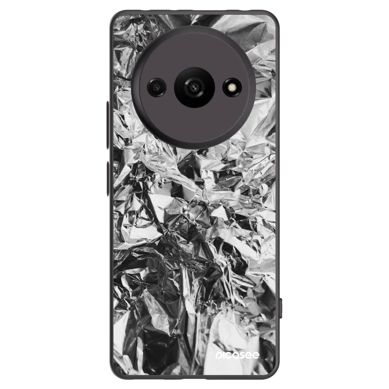 Picasee crna silikonska maskica za Xiaomi Redmi A3 - Chrome