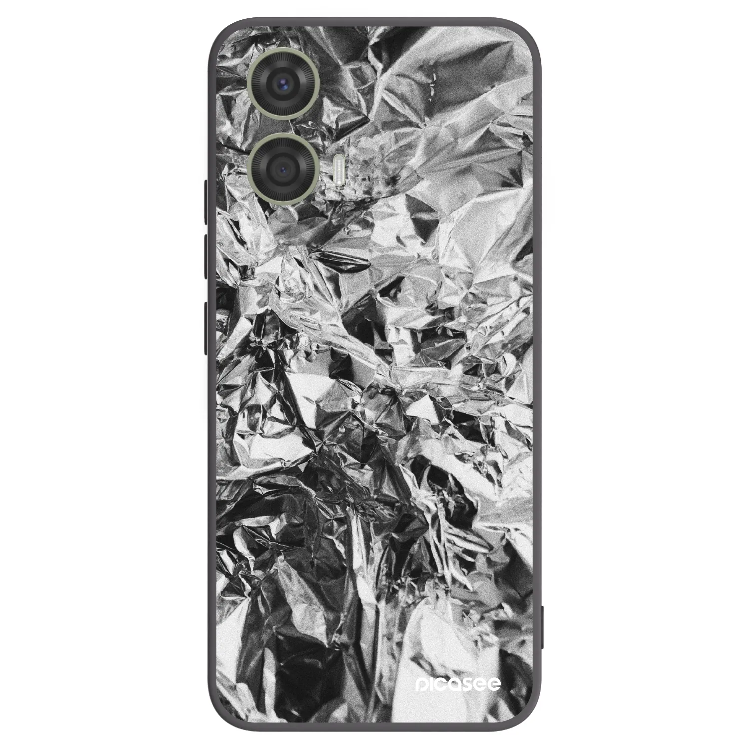 Picasee crna silikonska maskica za Motorola Moto G24 - Chrome