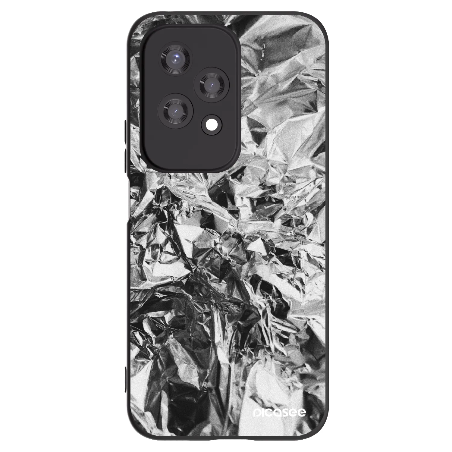 Picasee crna silikonska maskica za Honor 200 Lite - Chrome