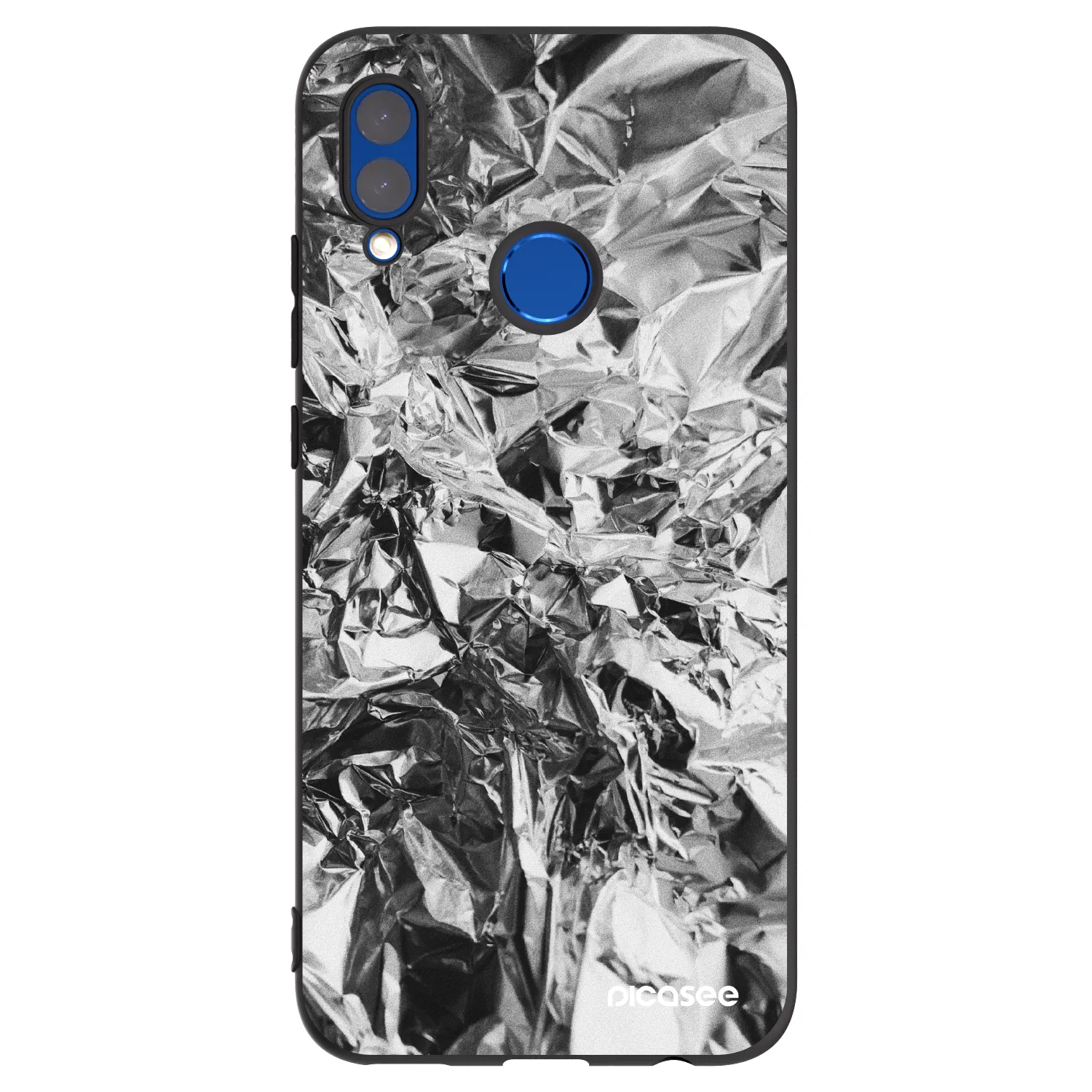 Picasee crna silikonska maskica za Huawei P Smart 2019 - Chrome