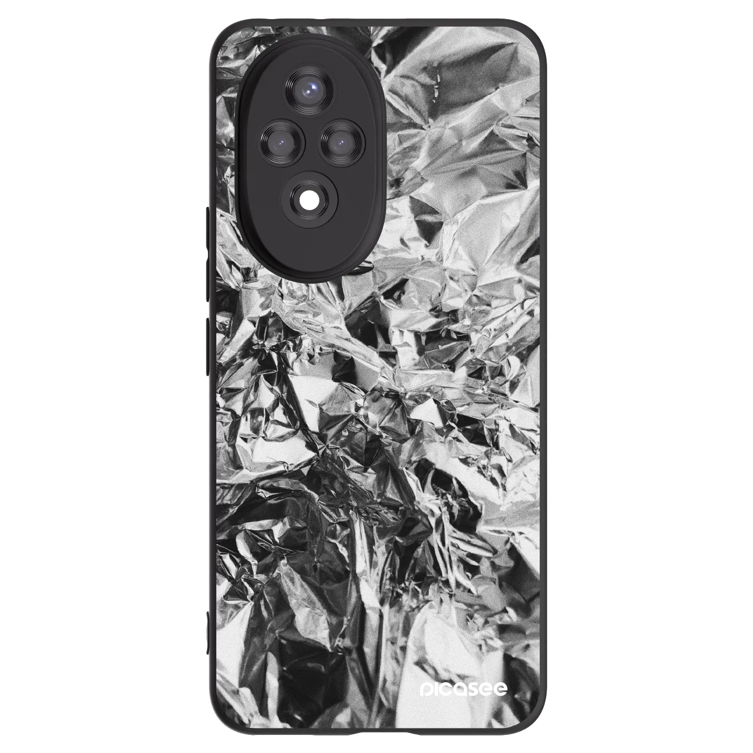 Picasee crna silikonska maskica za Honor 200 Pro 5G - Chrome
