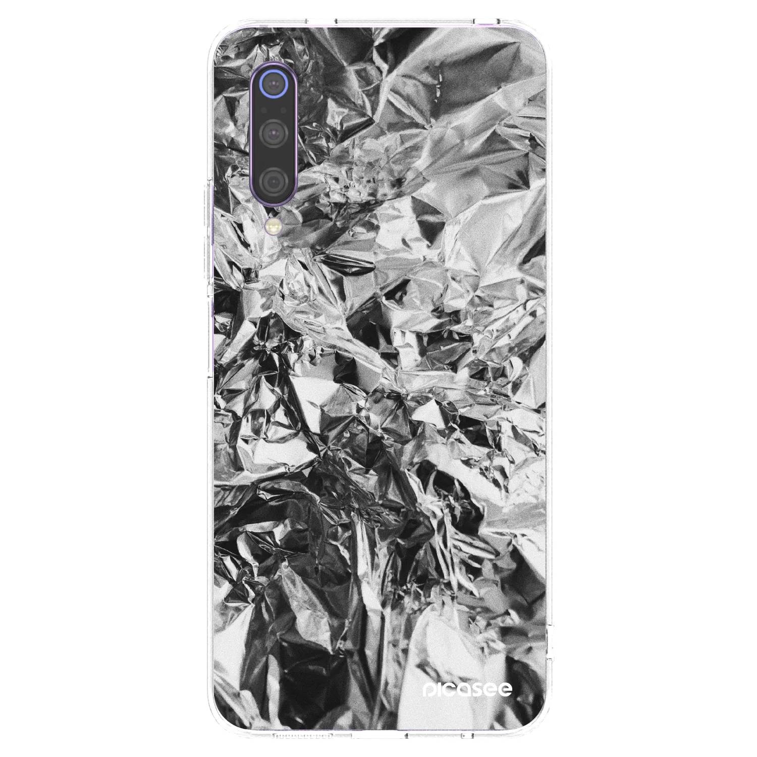 Picasee silikonska prozirna maskica za Xiaomi Mi 9 - Chrome