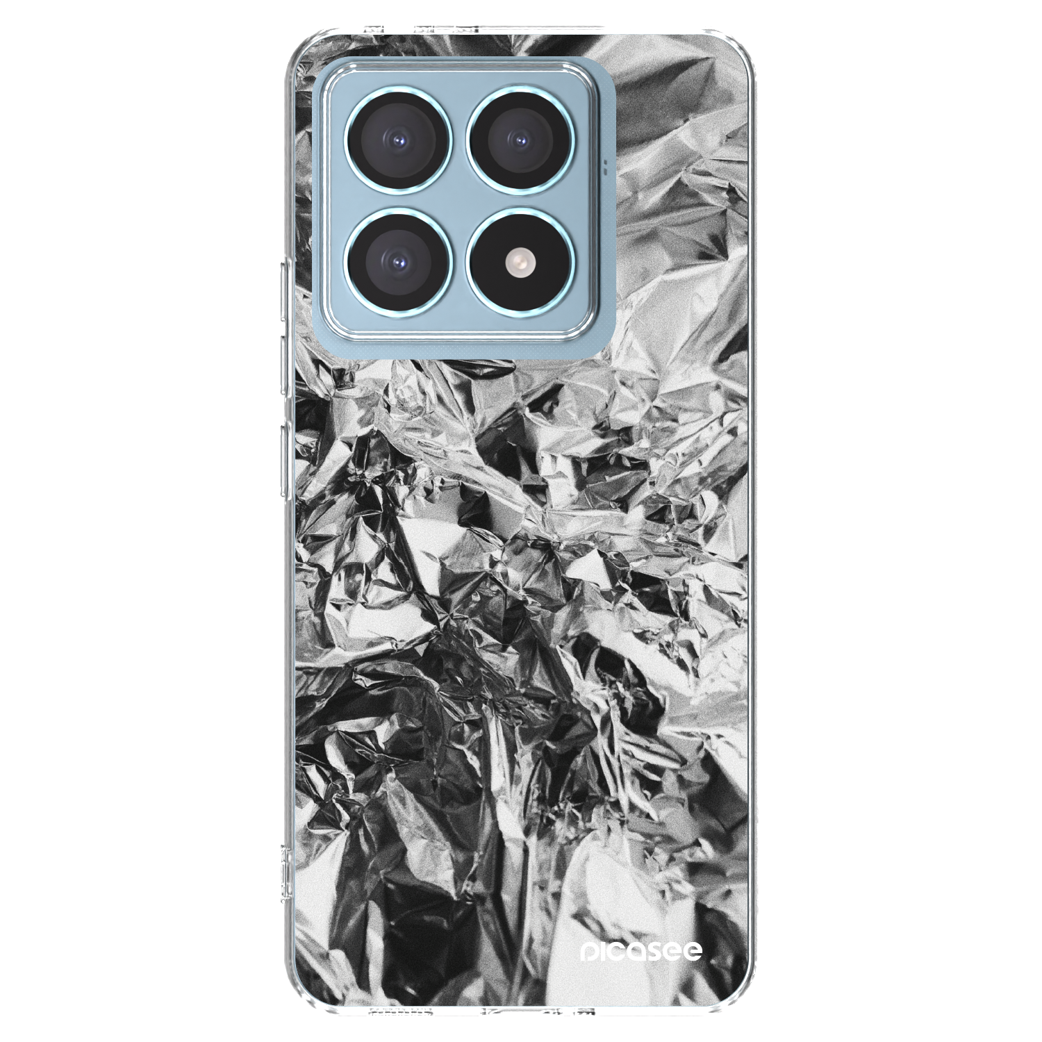 Picasee silikonska prozirna maskica za Xiaomi 14T Pro - Chrome