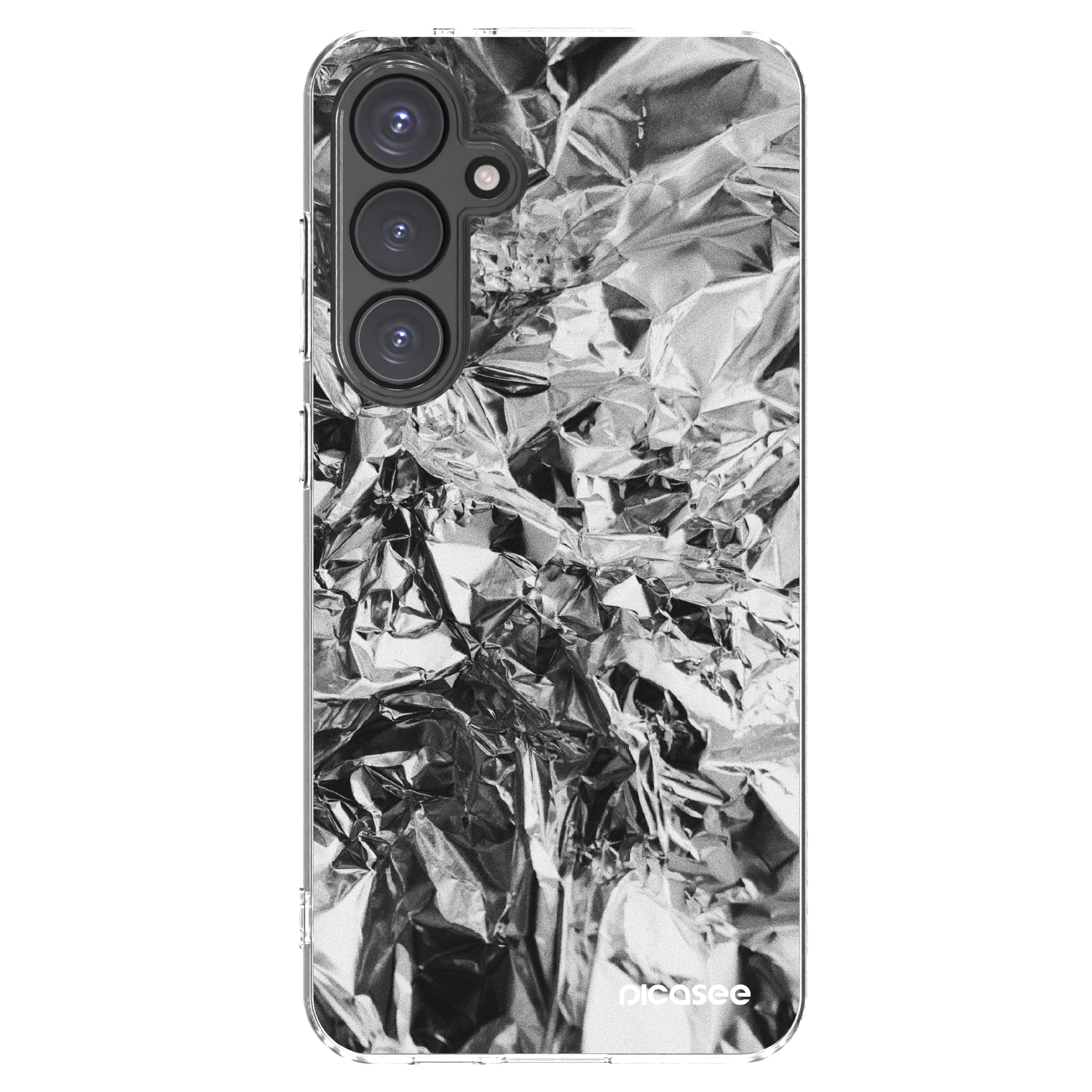 Picasee silikonska prozirna maskica za Samsung Galaxy S24 FE S721B - Chrome