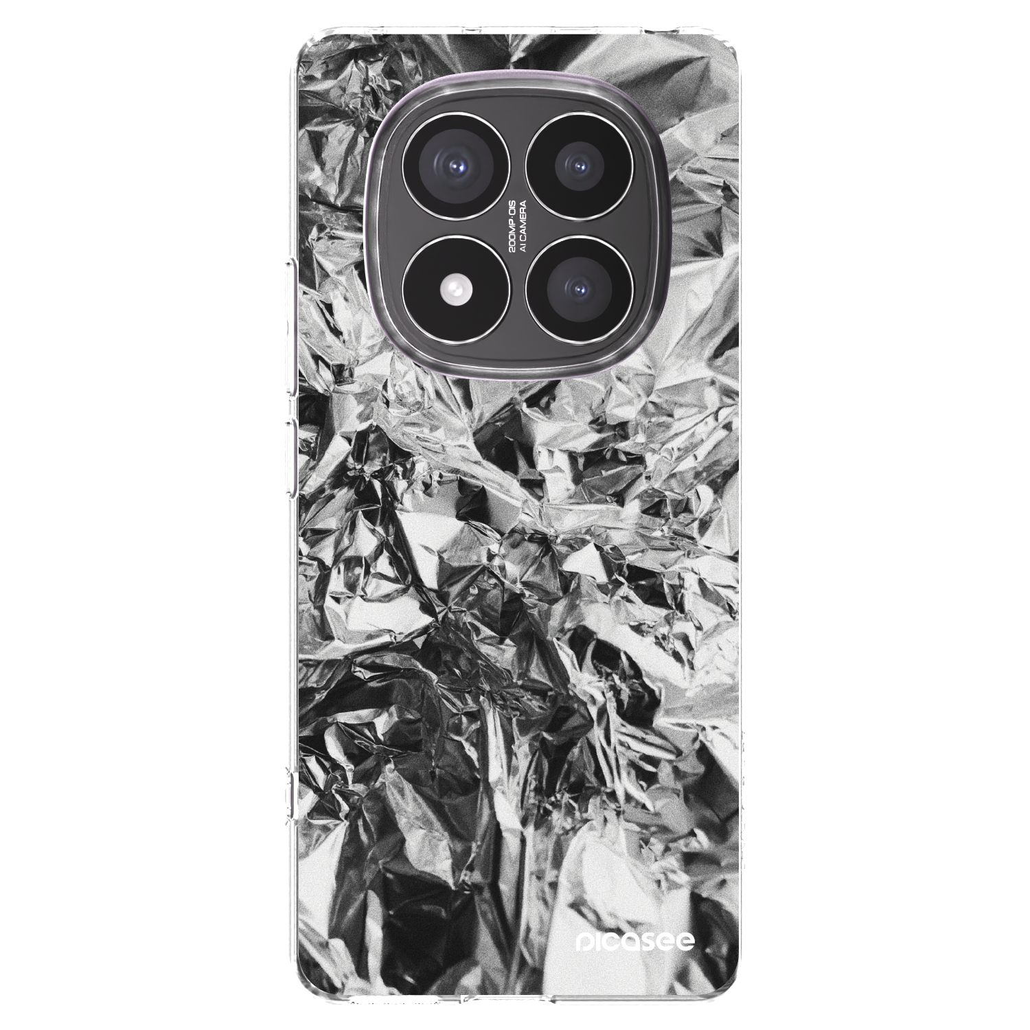 Picasee silikonska prozirna maskica za Xiaomi Redmi Note 14 Pro+ 5G - Chrome