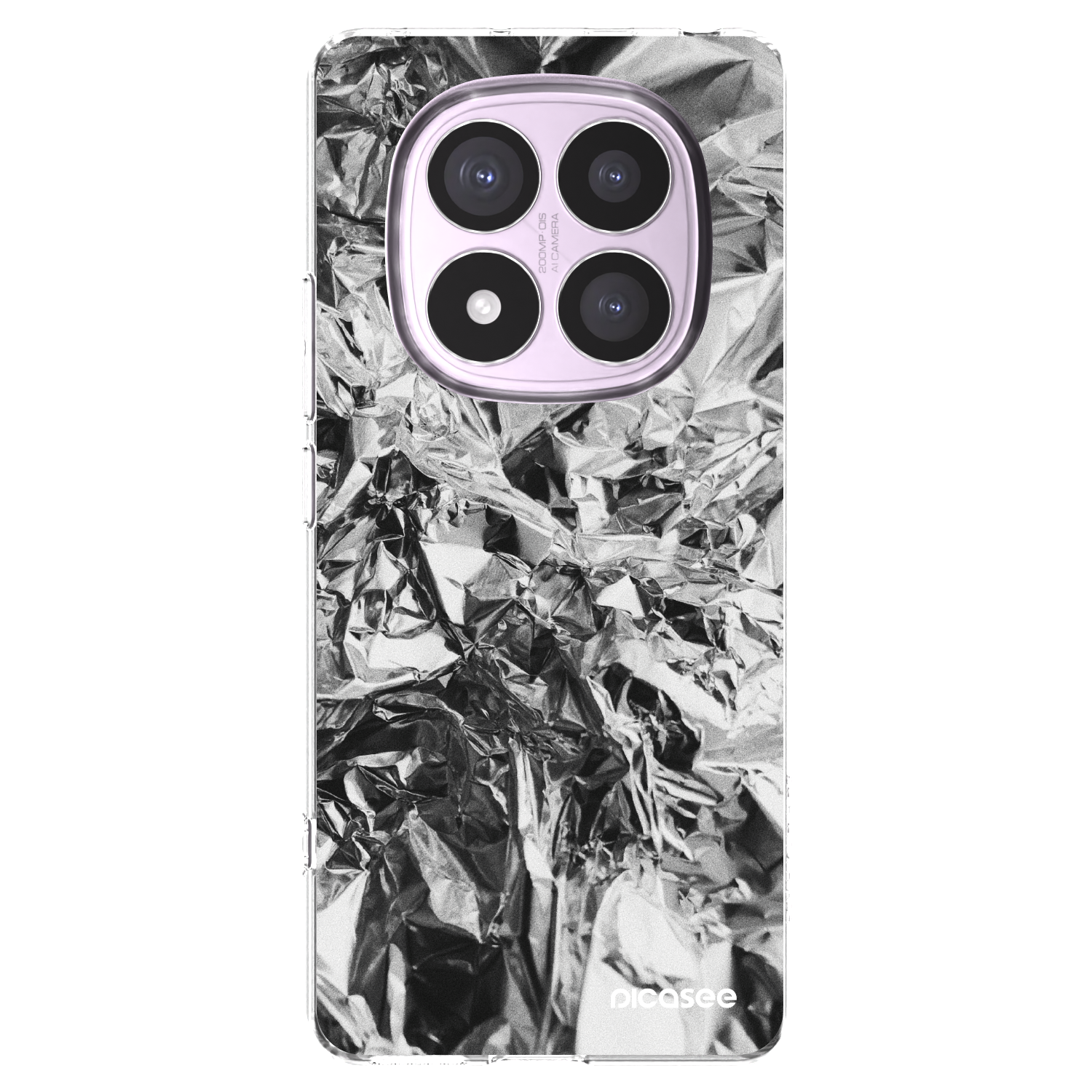 Picasee silikonska prozirna maskica za Xiaomi Redmi Note 14 Pro 5G - Chrome