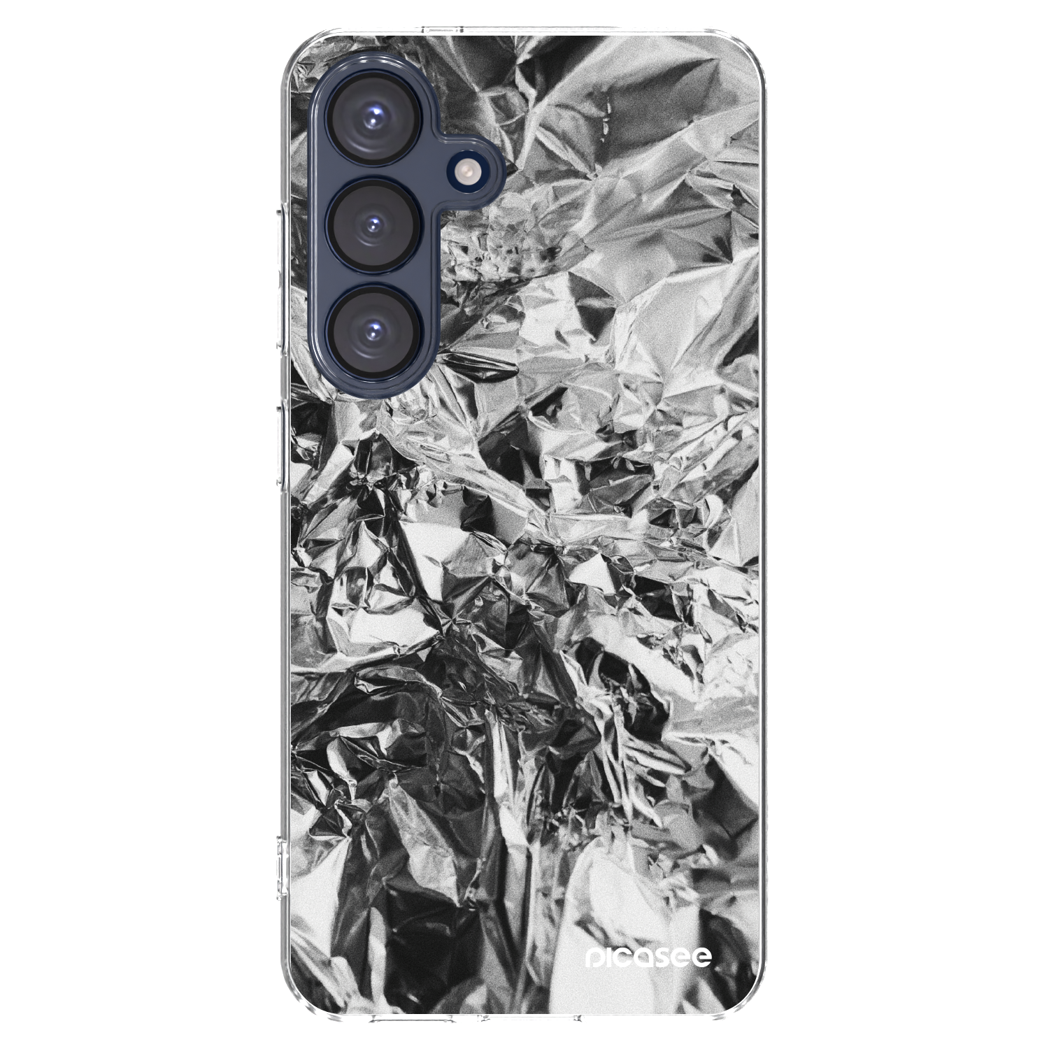 Picasee silikonska prozirna maskica za Samsung Galaxy S25 5G - Chrome