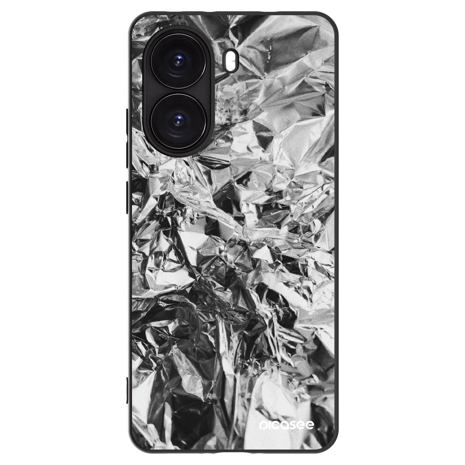 Picasee crna silikonska maskica za Xiaomi Poco X7 Pro 5G - Chrome