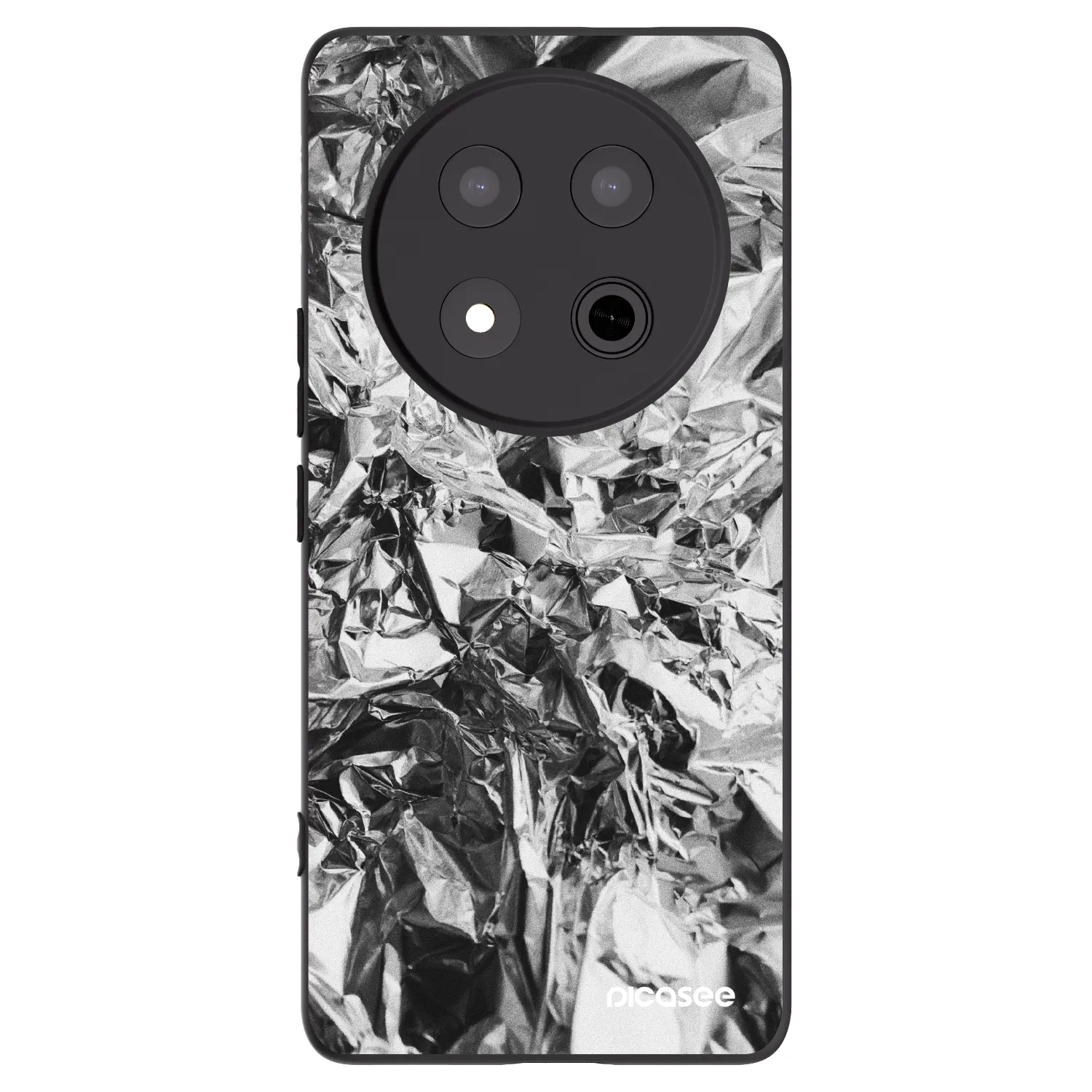 Picasee crna silikonska maskica za Honor Magic7 Lite 5G - Chrome