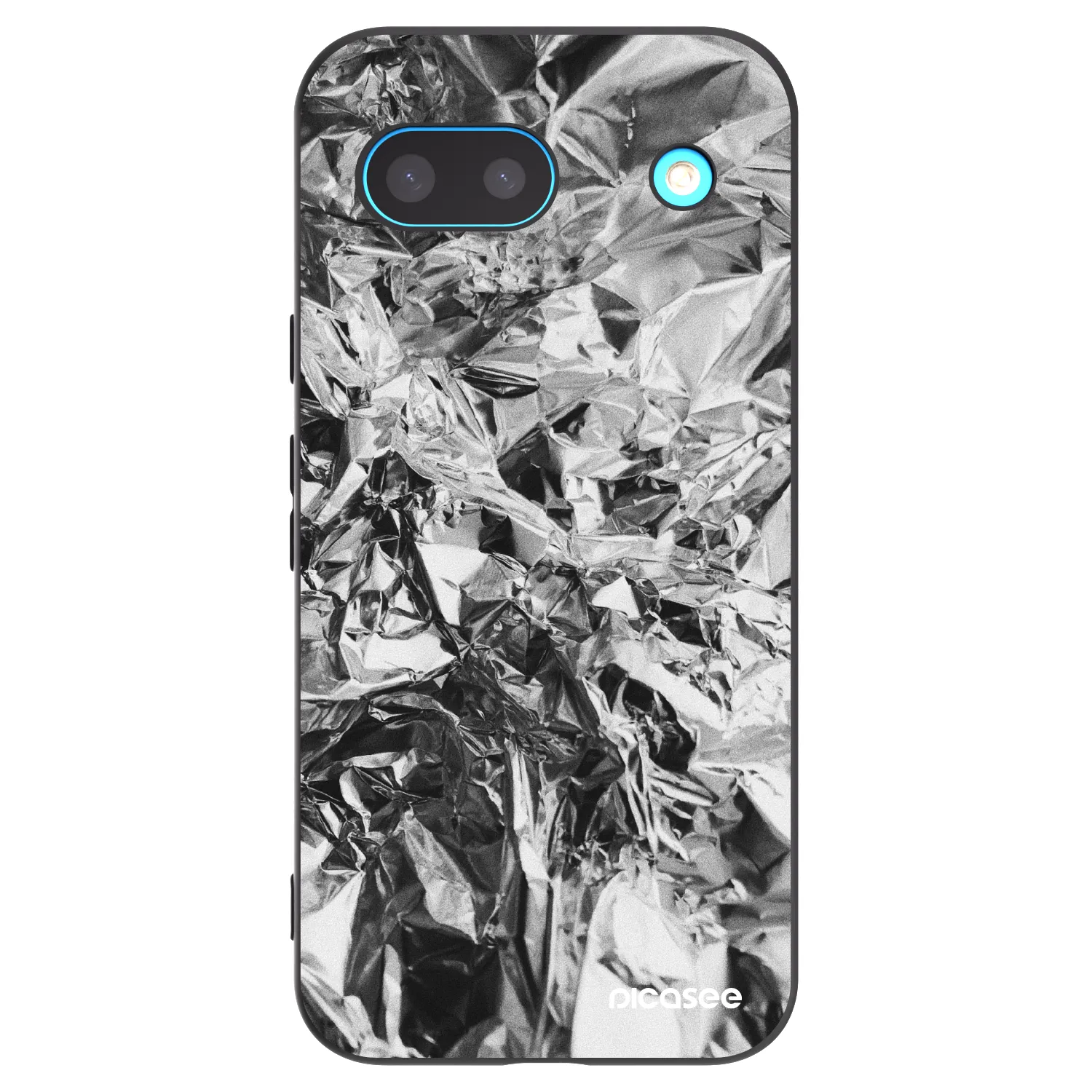 Picasee crna silikonska maskica za Google Pixel 8a - Chrome