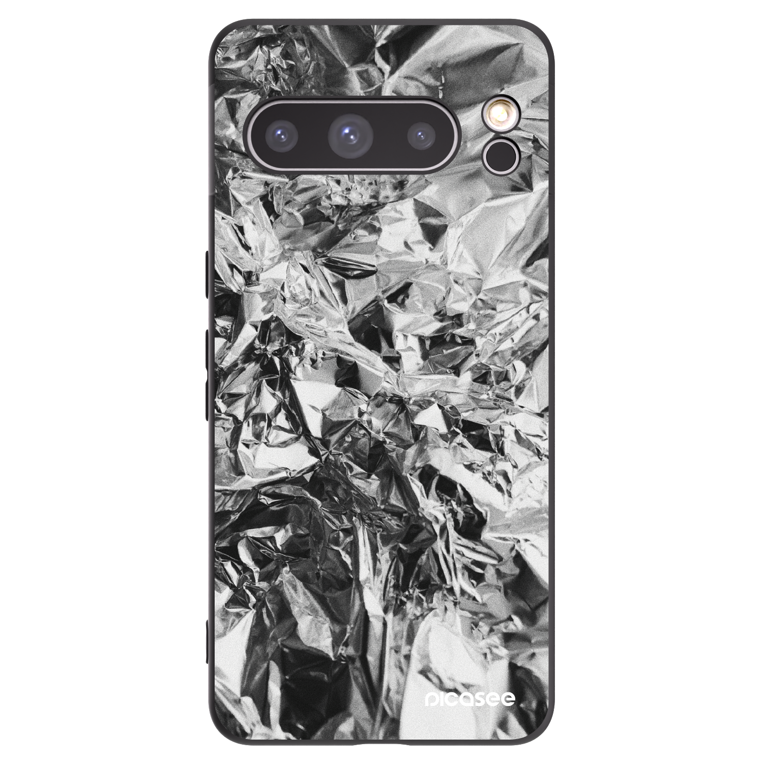 Picasee crna silikonska maskica za Google Pixel 8 Pro - Chrome