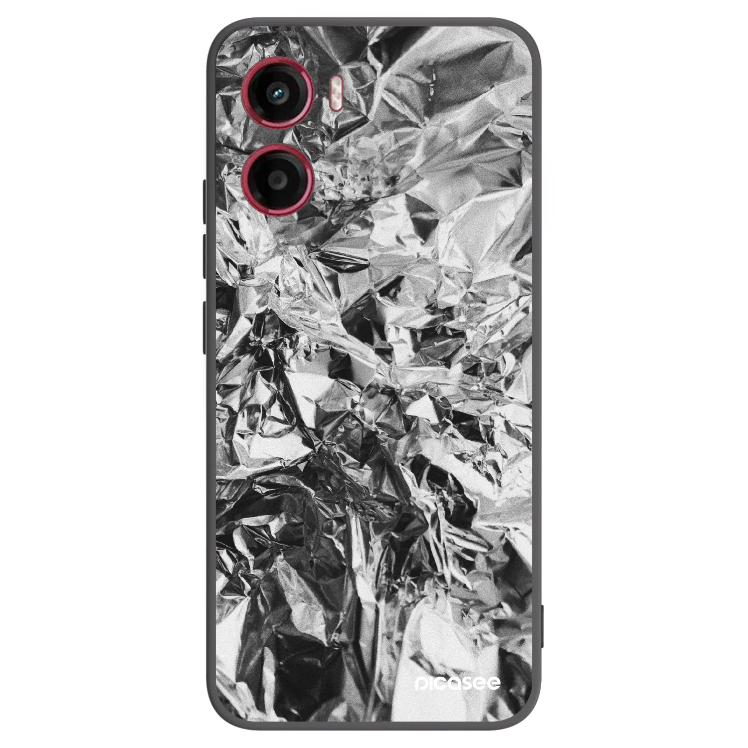 Picasee crna silikonska maskica za Motorola Moto G05 - Chrome