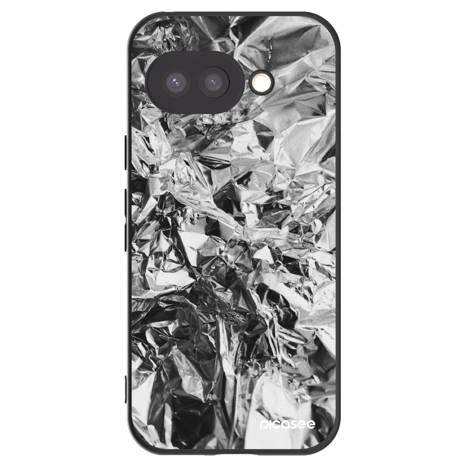 Picasee crna silikonska maskica za Google Pixel 9a - Chrome