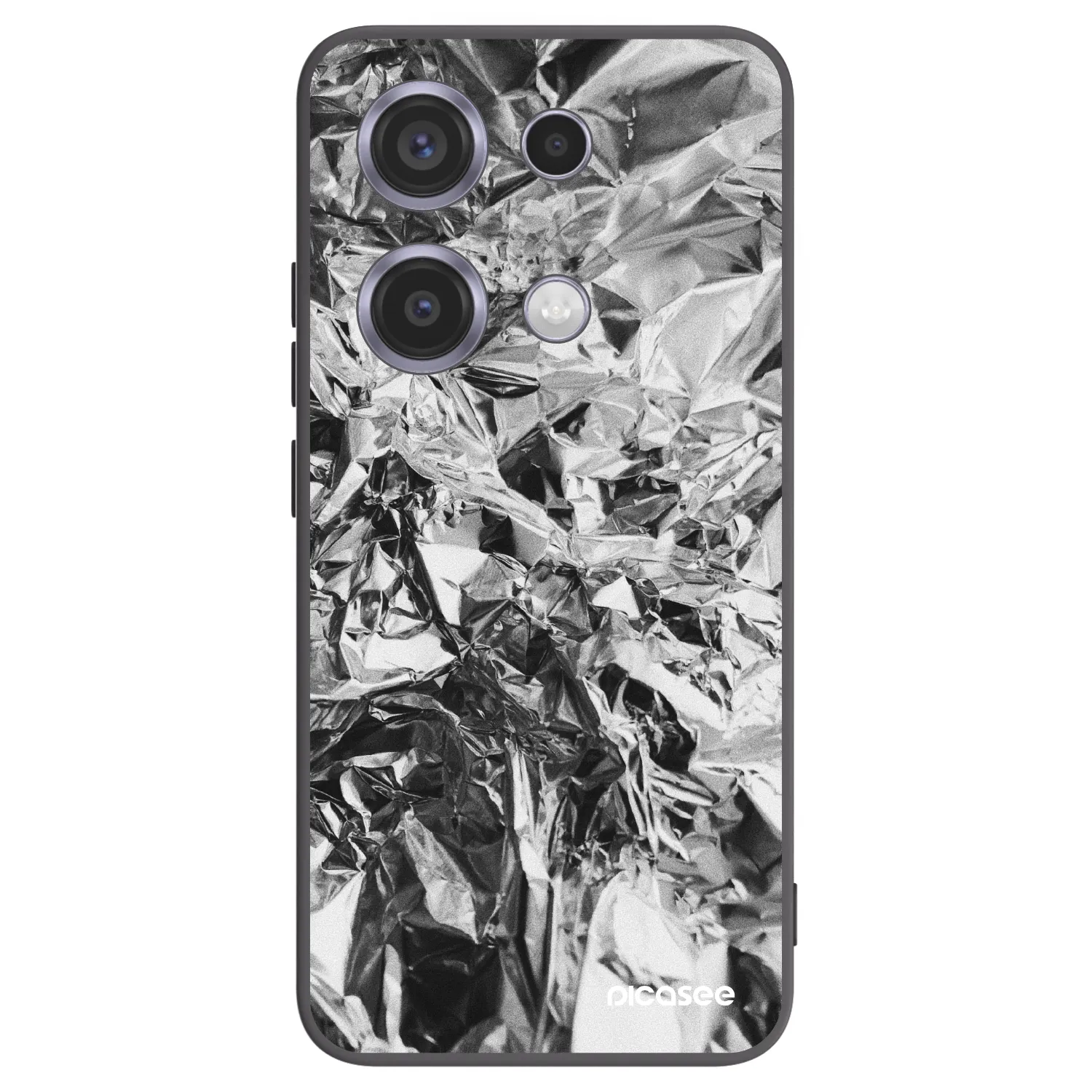 Picasee crna silikonska maskica za Xiaomi Redmi Note 14S - Chrome