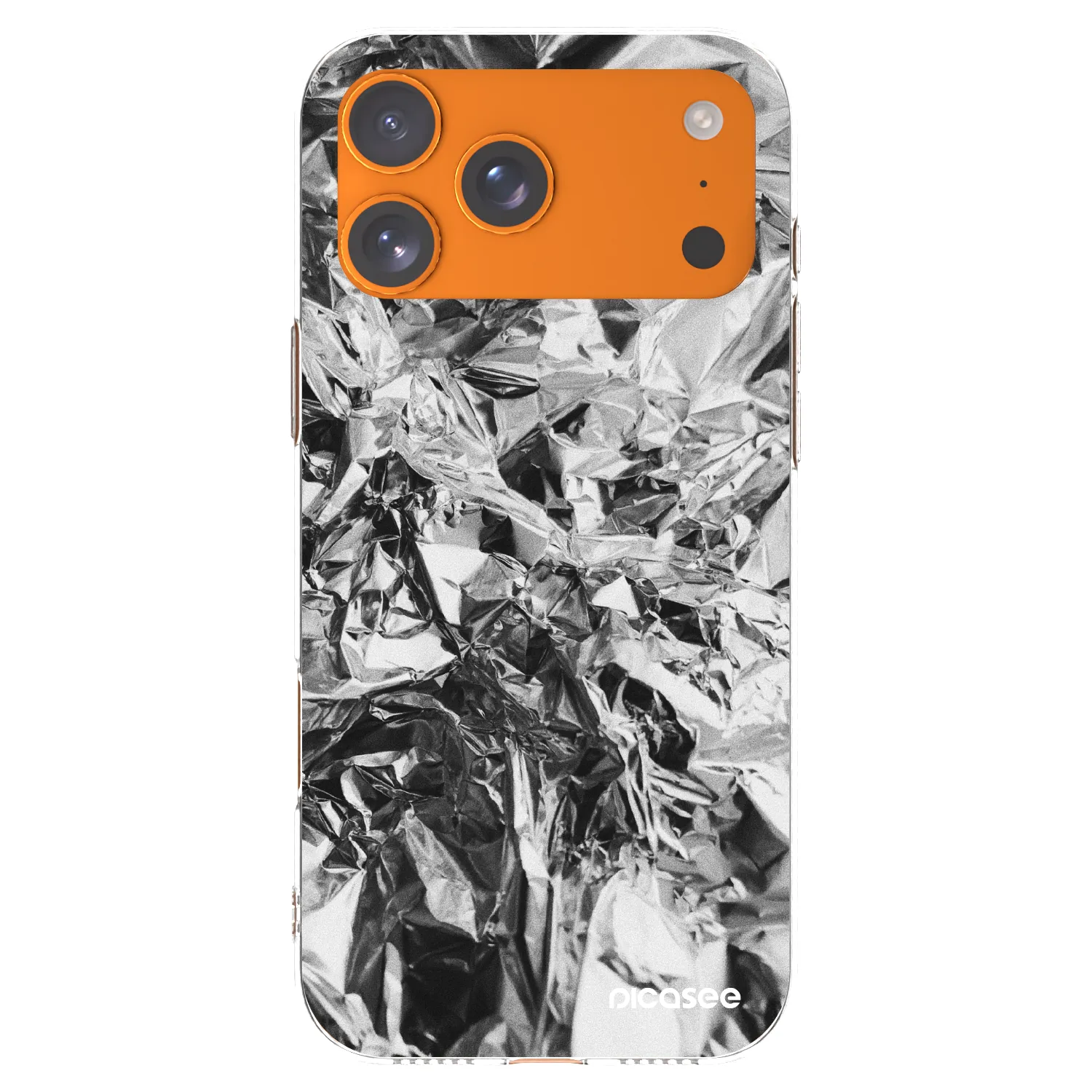 Picasee silikonska prozirna maskica za Apple iPhone 17 Pro Max - Chrome