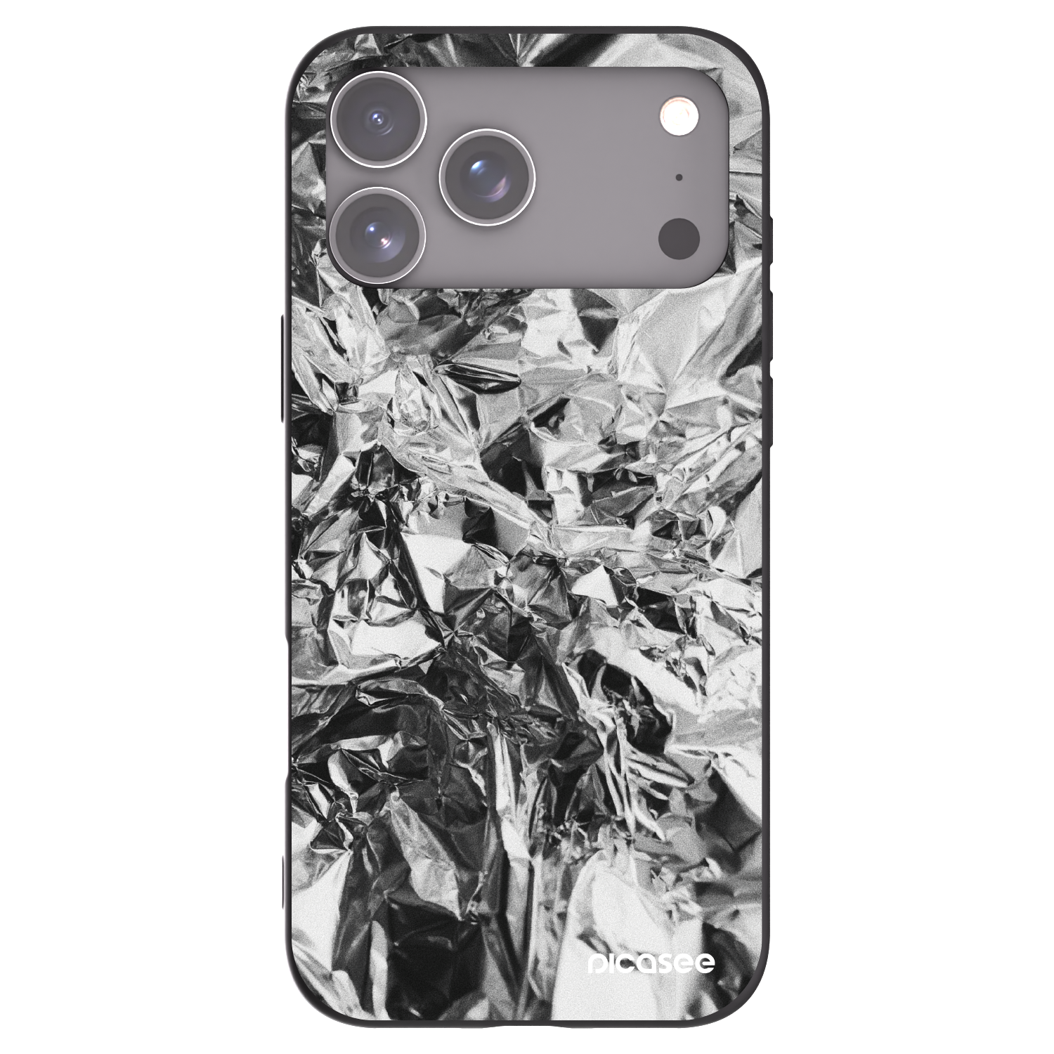 Picasee crna silikonska maskica za Apple iPhone 17 Pro Max - Chrome