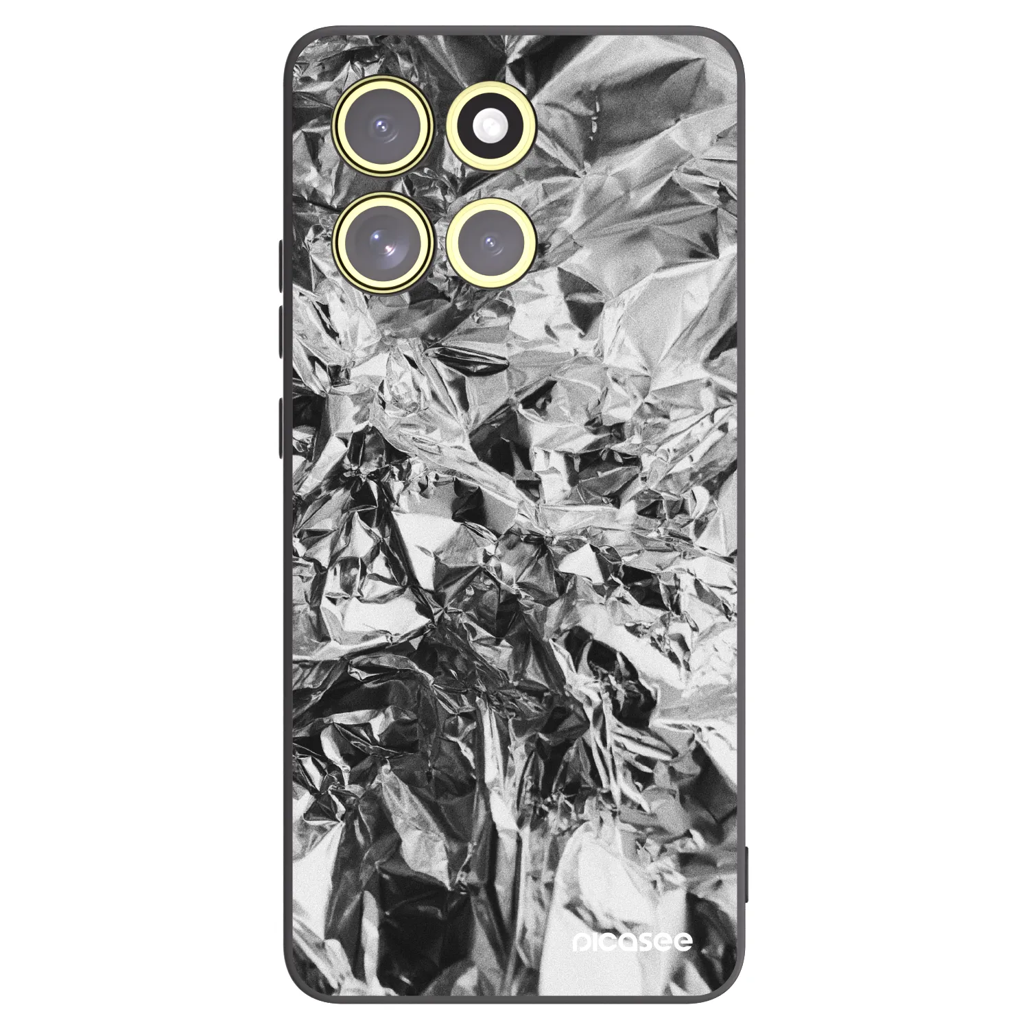 Picasee crna silikonska maskica za Motorola Moto G86 5G - Chrome