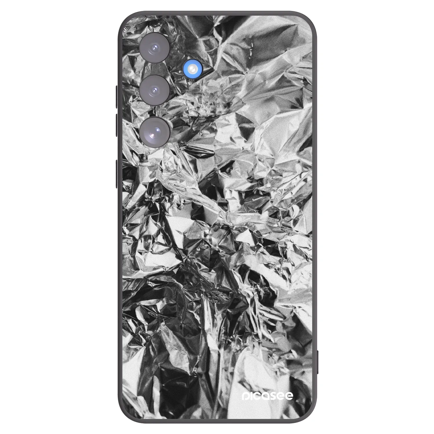 Picasee crna silikonska maskica za Samsung Galaxy S25 FE 5G - Chrome