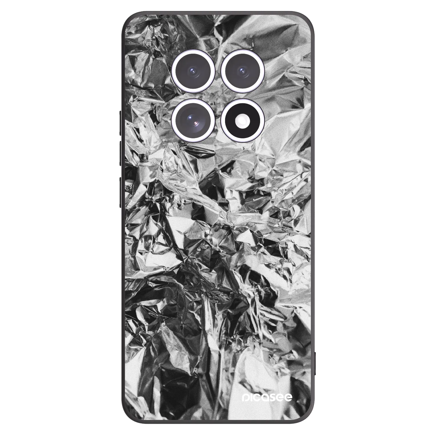 Picasee crna silikonska maskica za Xiaomi Redmi Note 15 - Chrome
