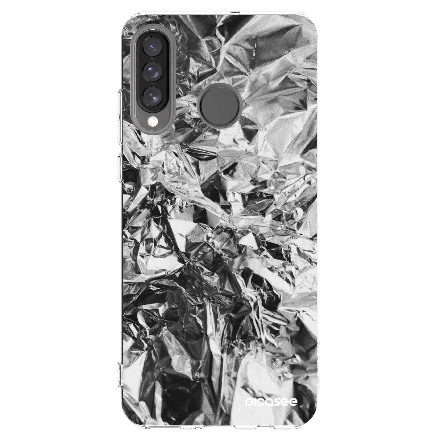 Picasee silikonska prozirna maskica za Huawei P30 Lite - Chrome