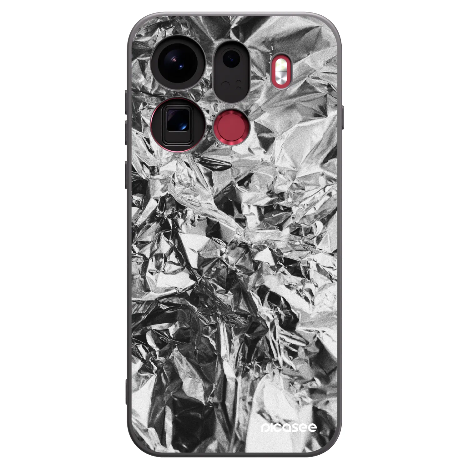 Picasee crna silikonska maskica za OPPO Find X9 Pro - Chrome