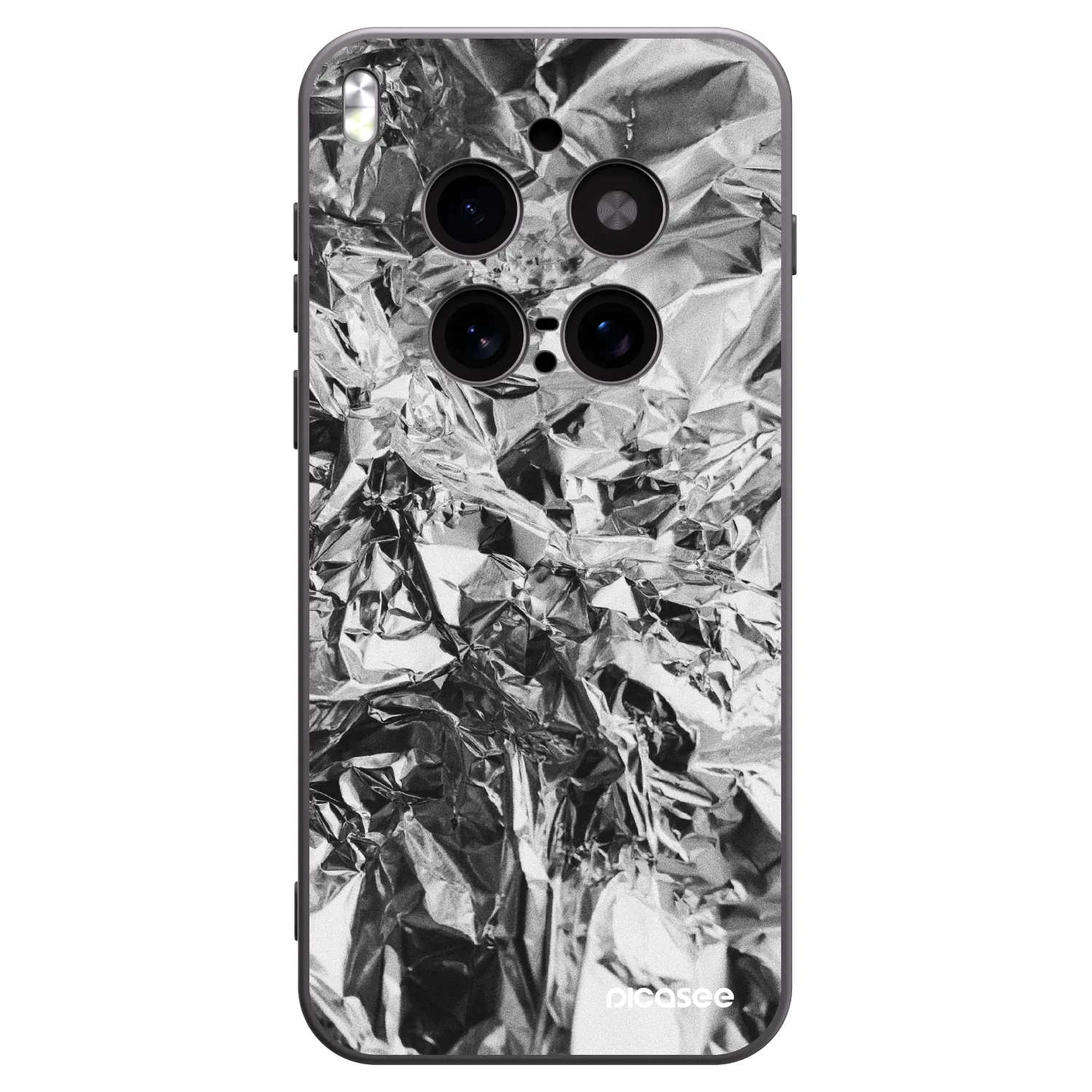 Picasee crna silikonska maskica za Vivo X300 Pro - Chrome