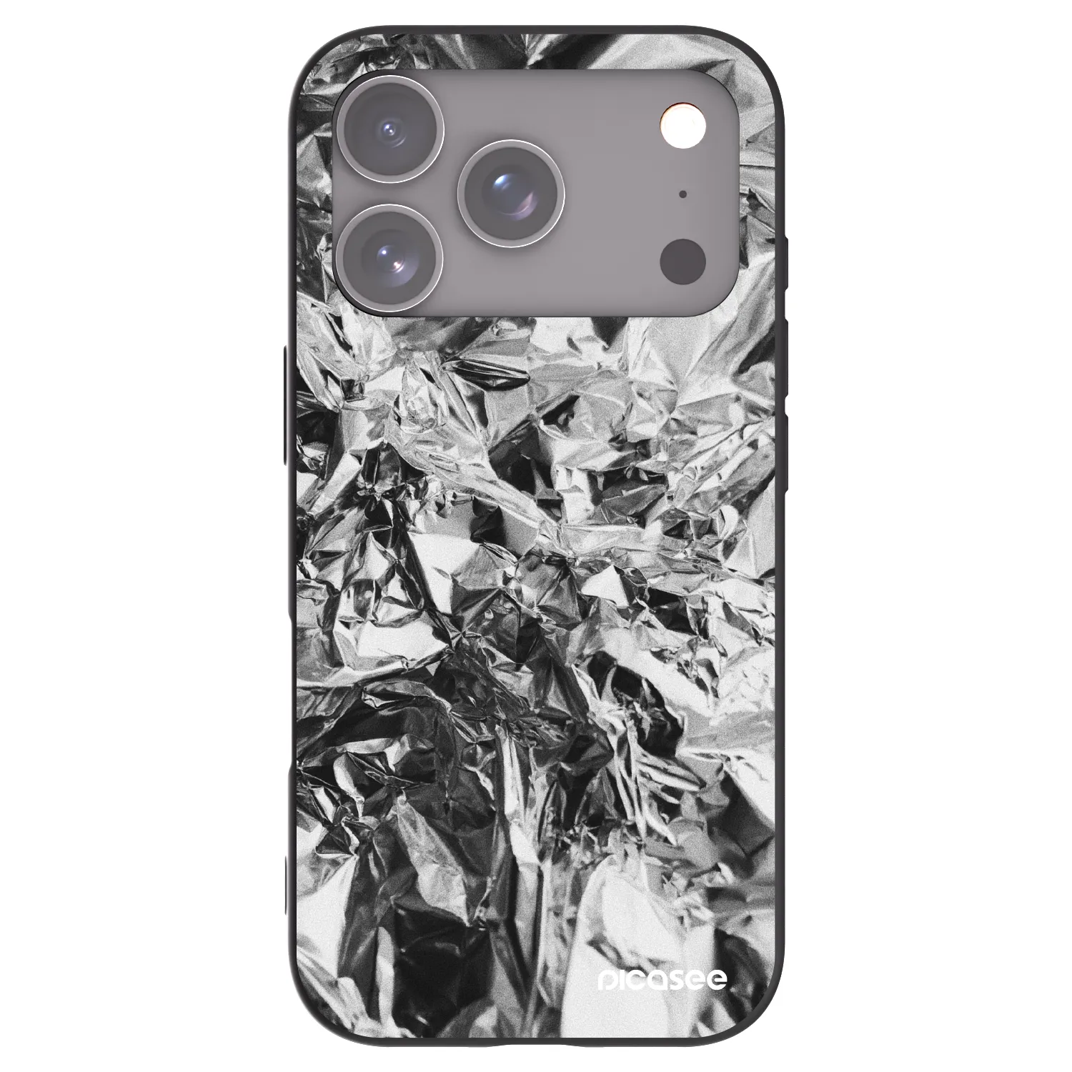 Picasee crna silikonska maskica za Apple iPhone 18 Pro - Chrome