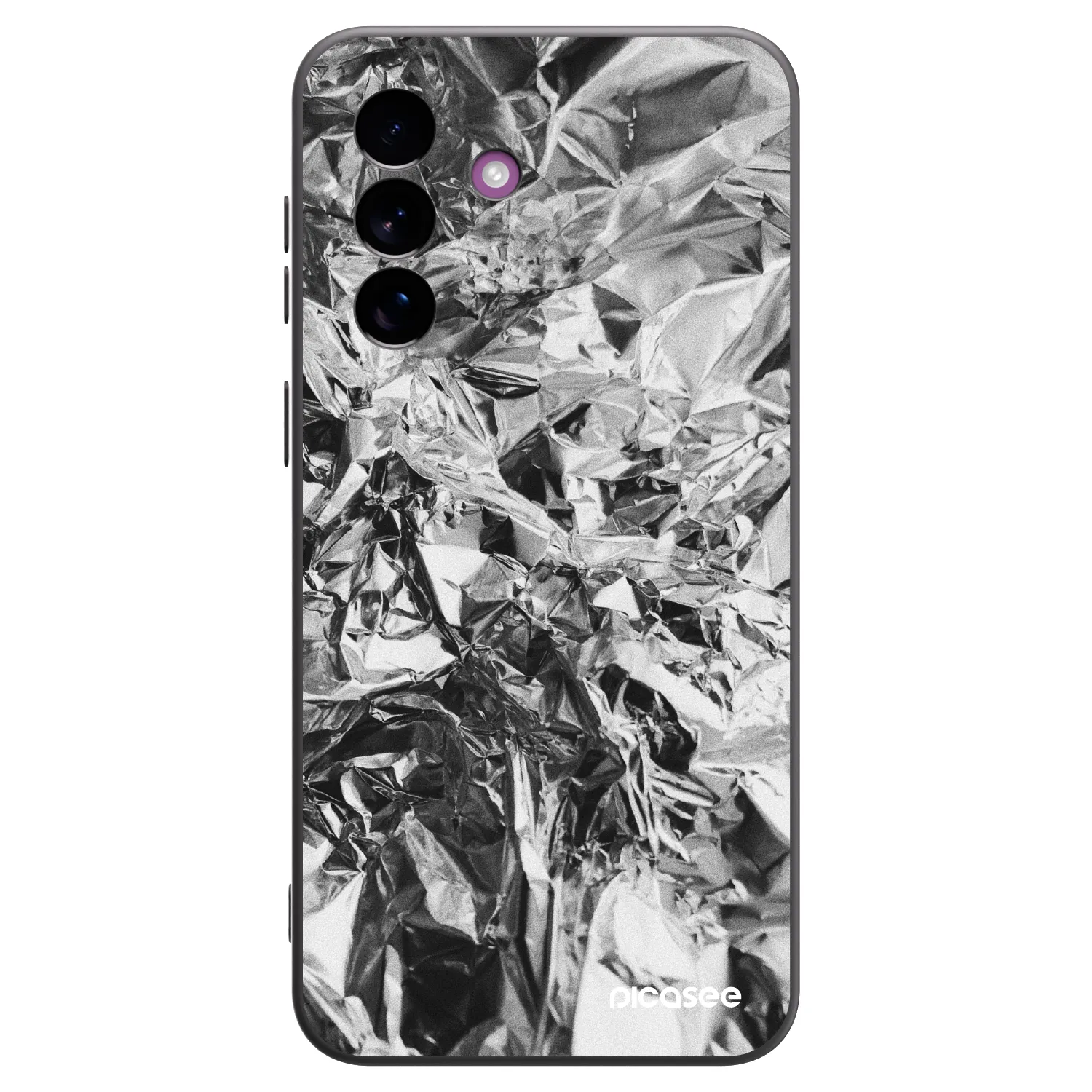 Picasee crna silikonska maskica za Samsung Galaxy A37 - Chrome