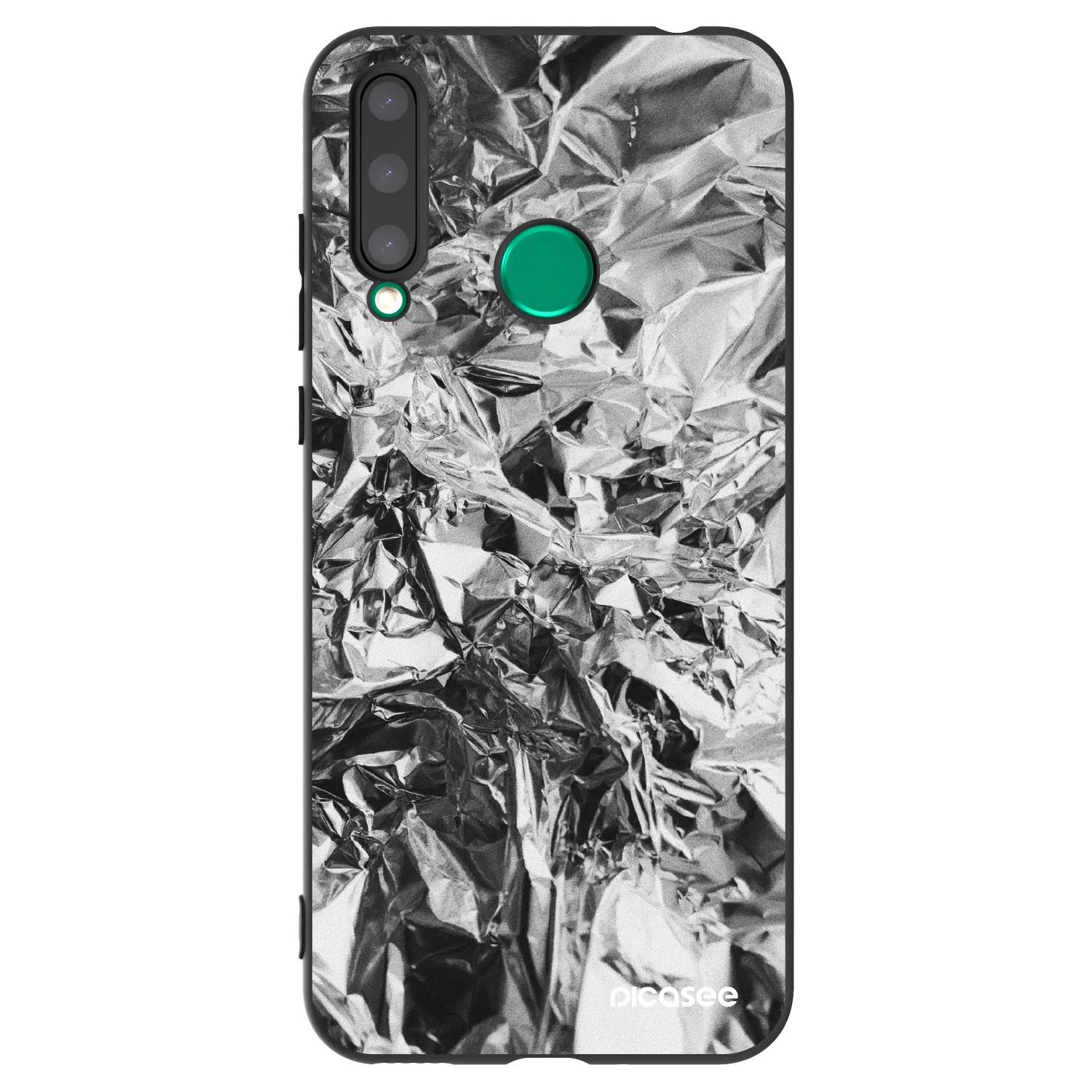 Picasee crna silikonska maskica za Honor 20 Lite - Chrome