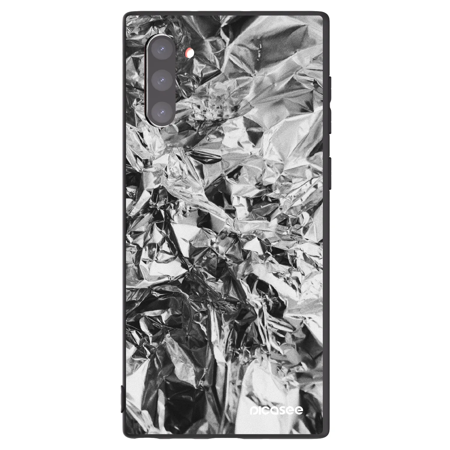 Picasee crna silikonska maskica za Samsung Galaxy Note 10 N970F - Chrome