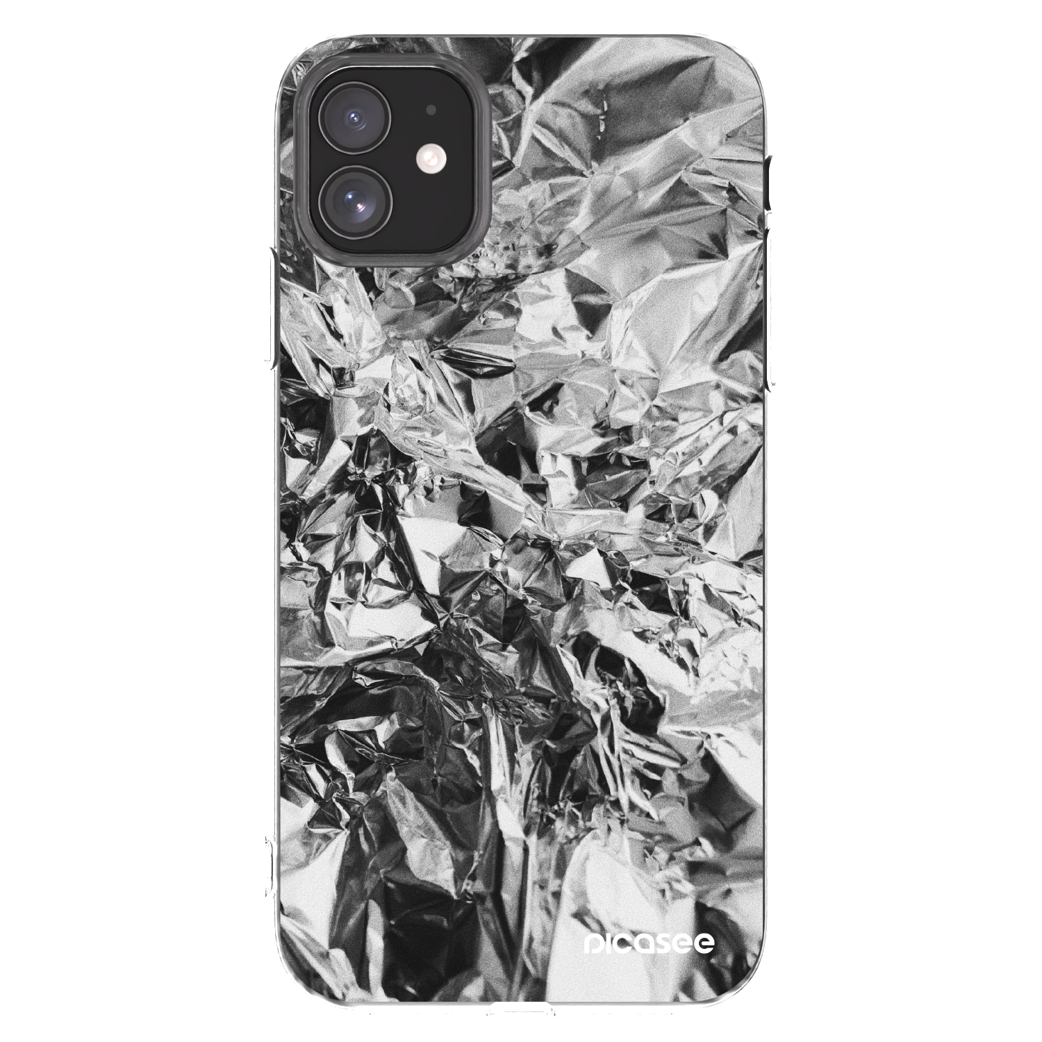 Picasee silikonska prozirna maskica za Apple iPhone 11 - Chrome