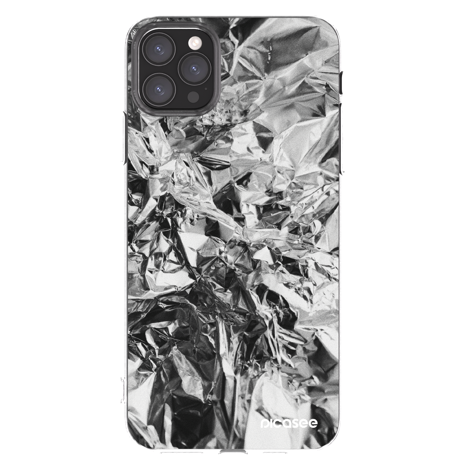 Picasee silikonska prozirna maskica za Apple iPhone 11 Pro Max - Chrome