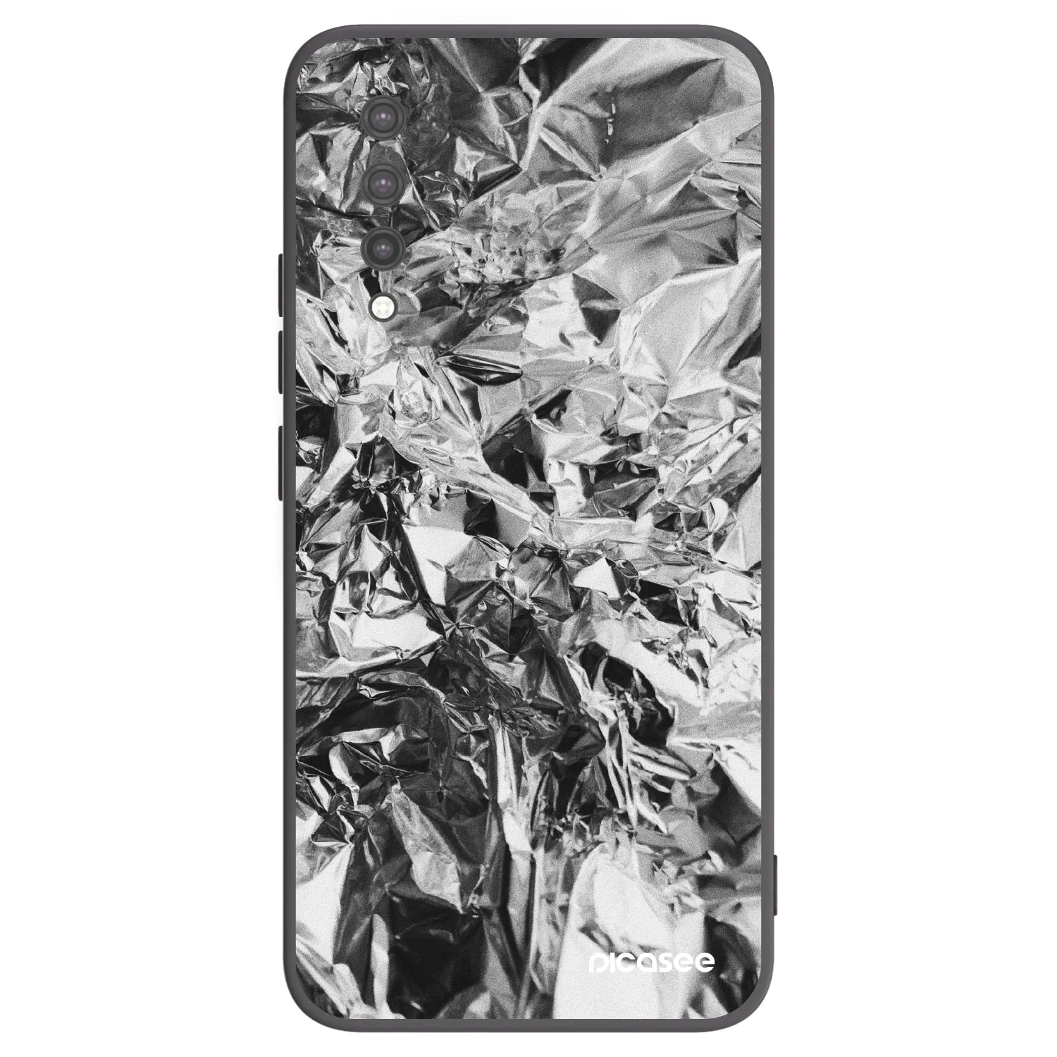 Picasee crna silikonska maskica za Xiaomi Mi 9 Lite - Chrome