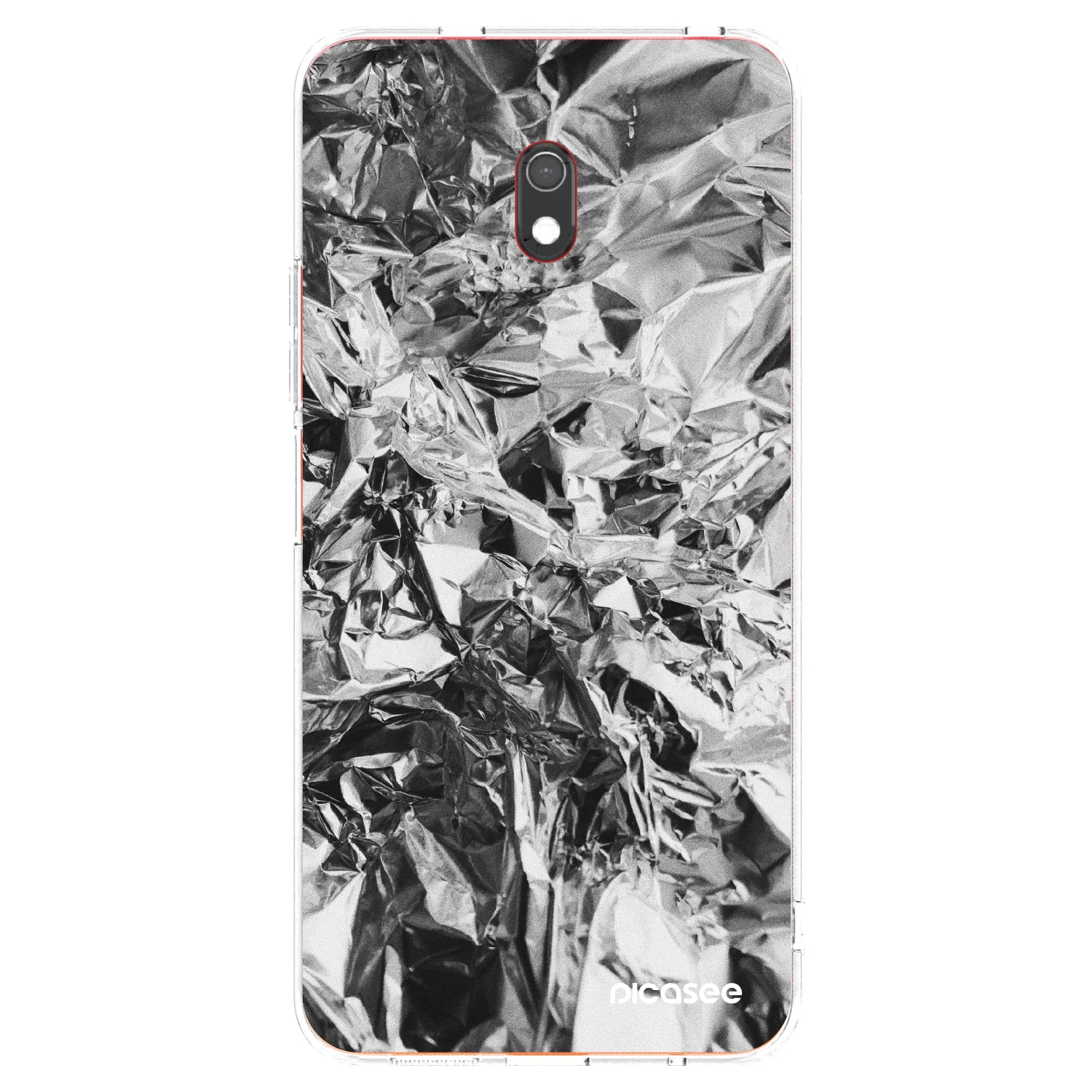 Picasee silikonska prozirna maskica za Xiaomi Redmi 8A - Chrome
