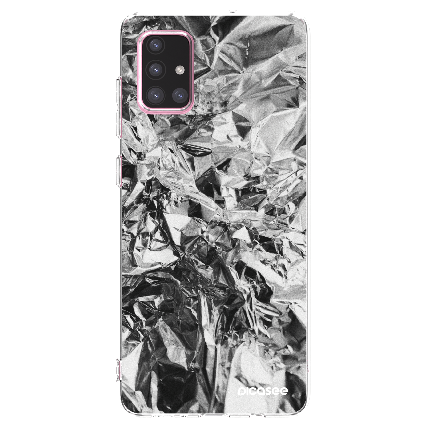 Picasee silikonska prozirna maskica za Samsung Galaxy A71 A715F - Chrome