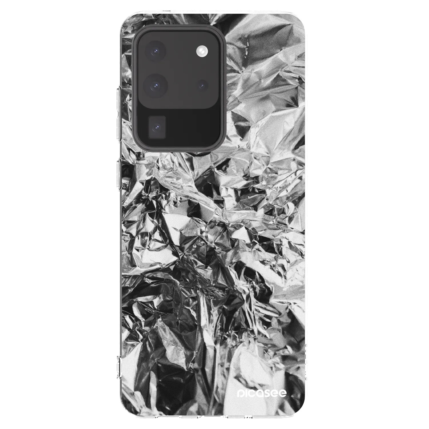 Picasee silikonska prozirna maskica za Samsung Galaxy S20 Ultra 5G G988F - Chrome