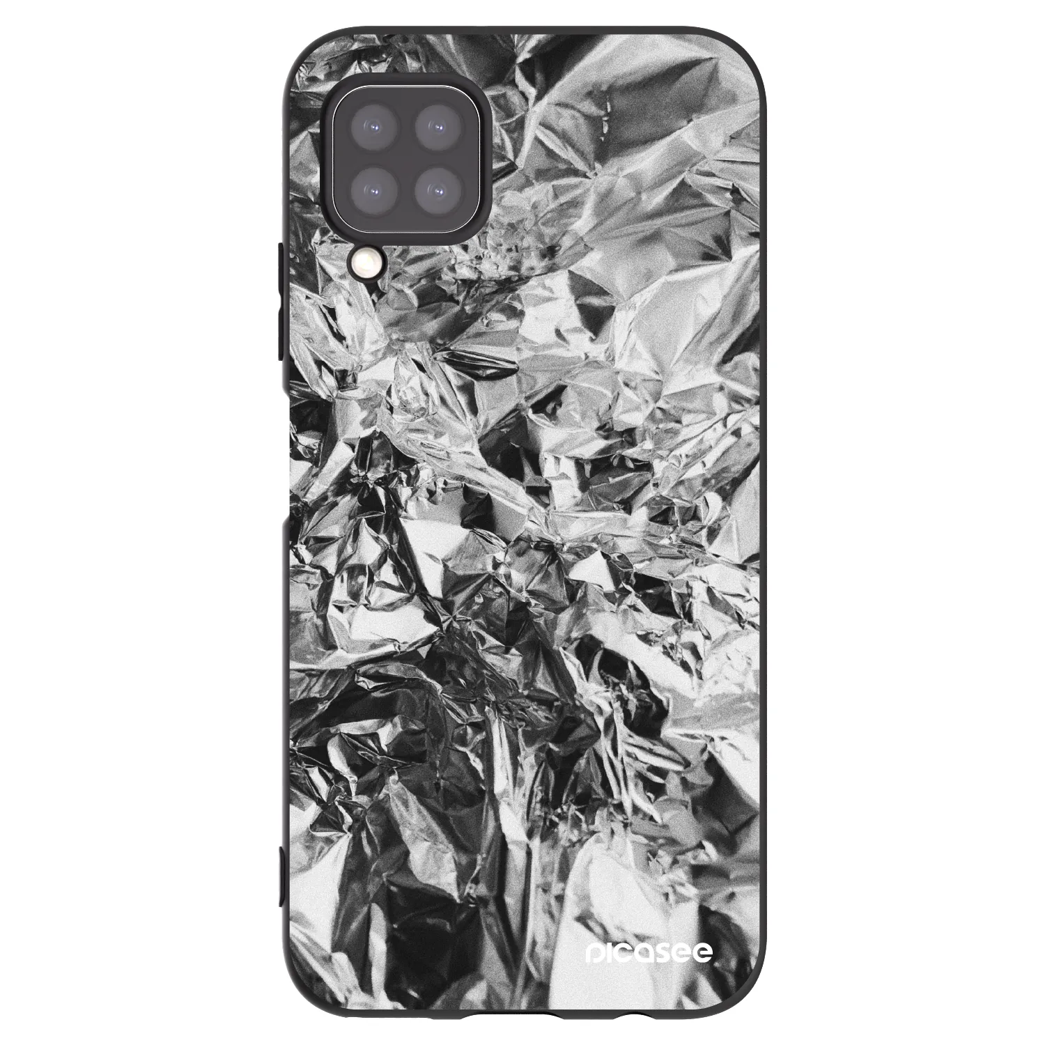 Picasee crna silikonska maskica za Huawei P40 Lite - Chrome