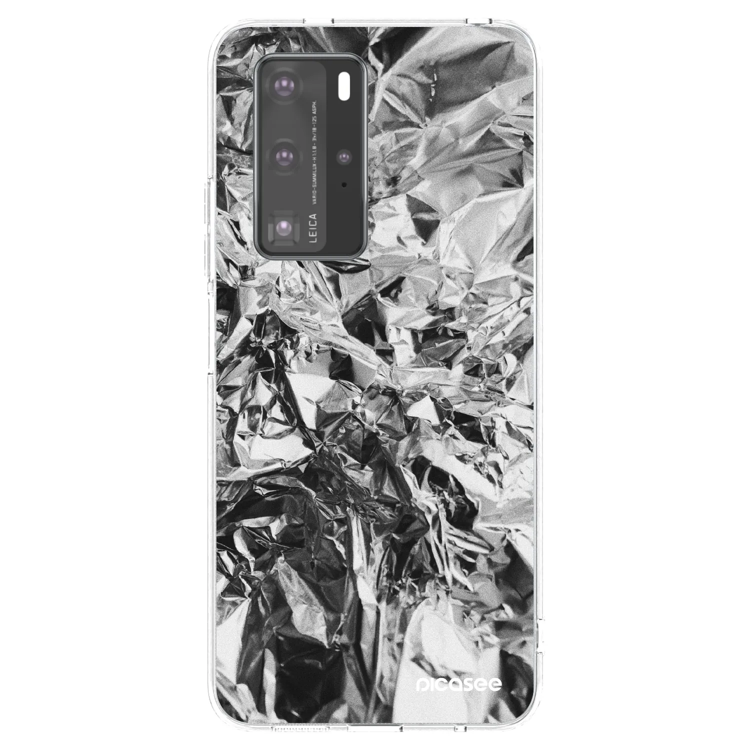 Picasee silikonska prozirna maskica za Huawei P40 Pro - Chrome