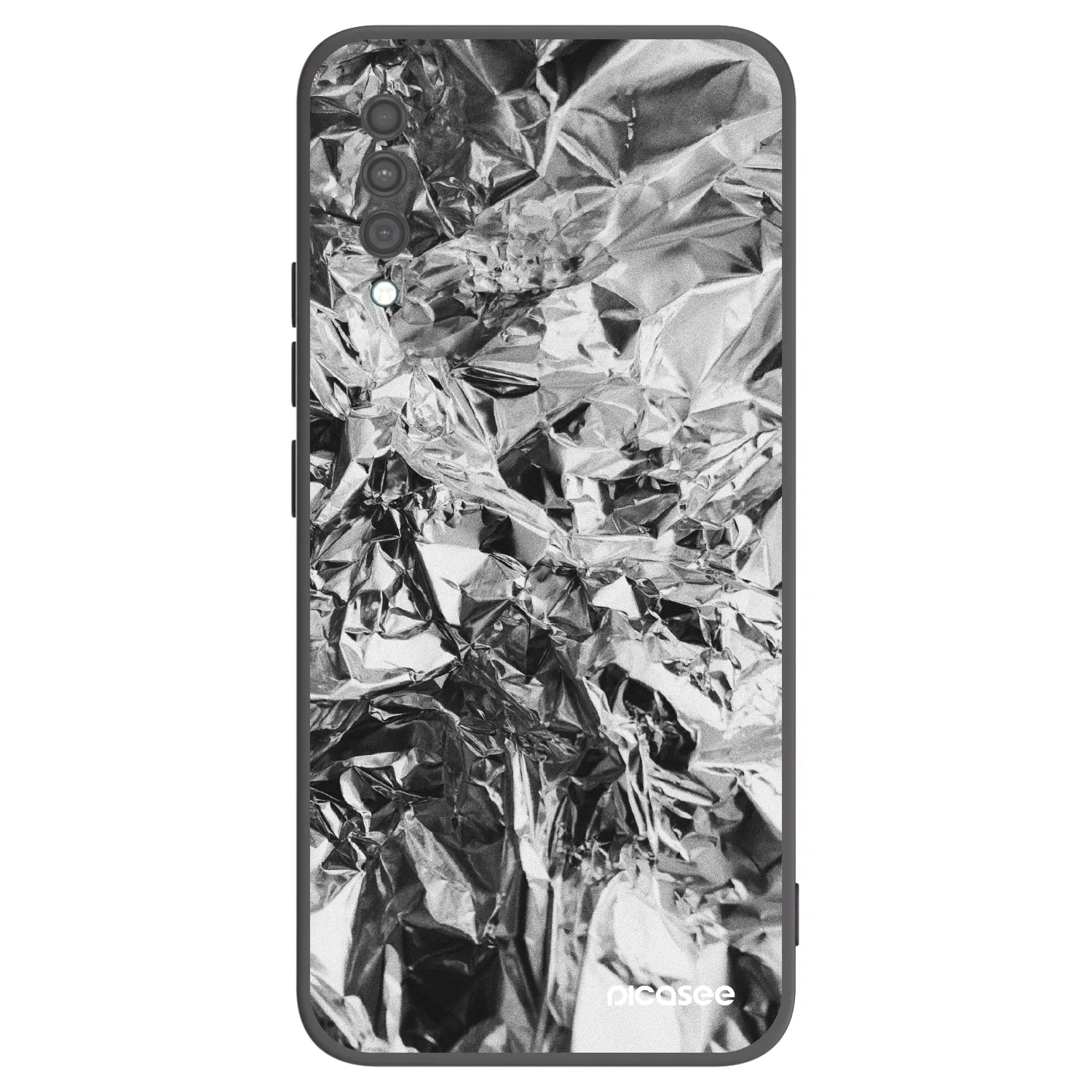 Picasee crna silikonska maskica za Samsung Galaxy A30s A307F - Chrome