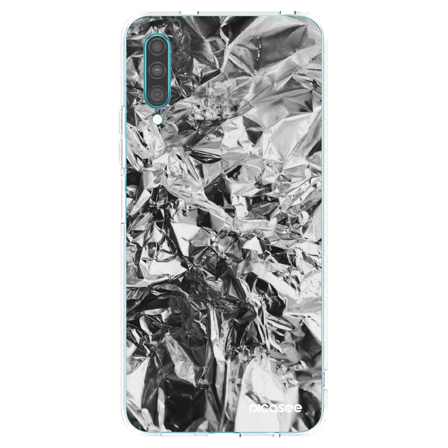 Picasee silikonska prozirna maskica za Samsung Galaxy A30s A307F - Chrome