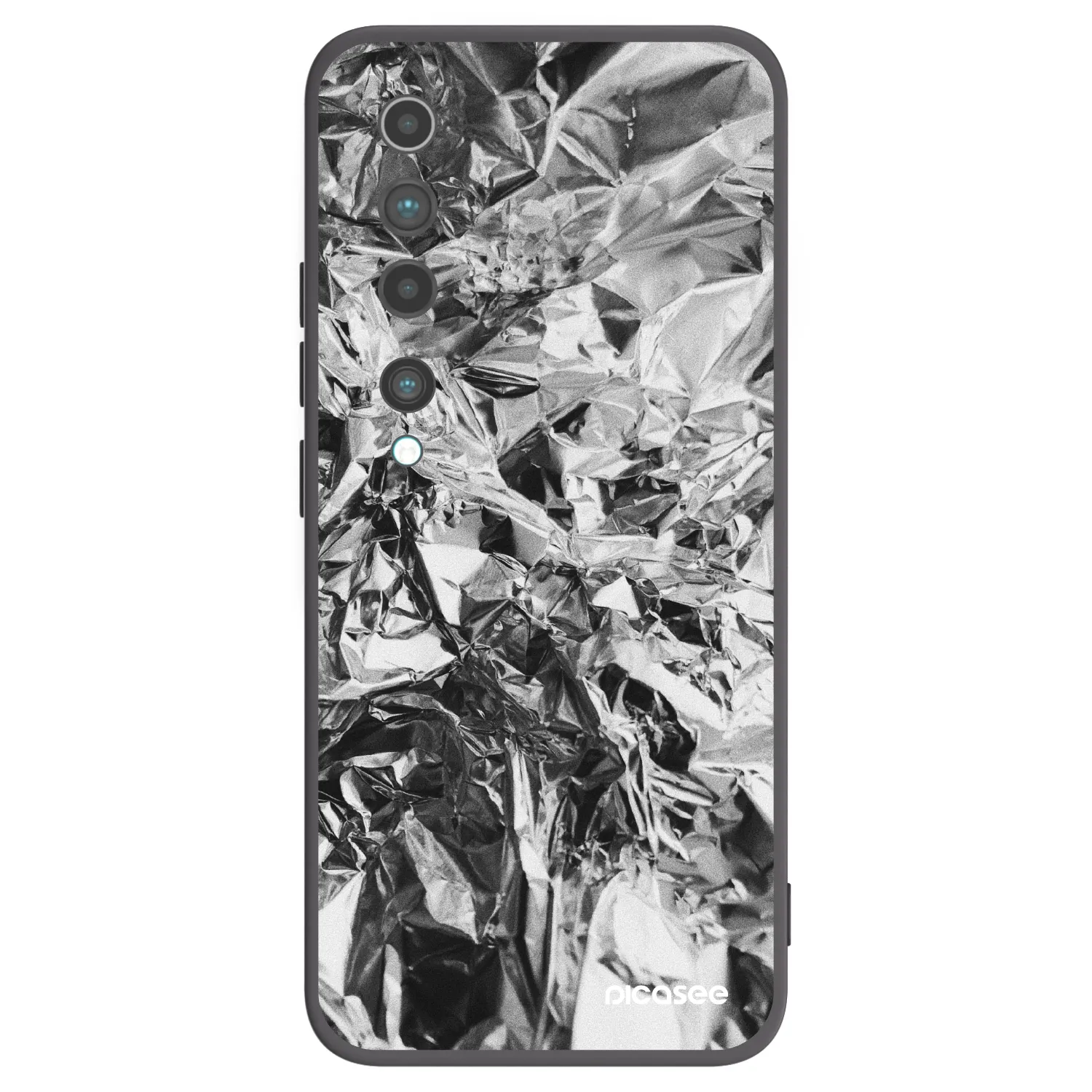 Picasee crna silikonska maskica za Xiaomi Mi 10 - Chrome