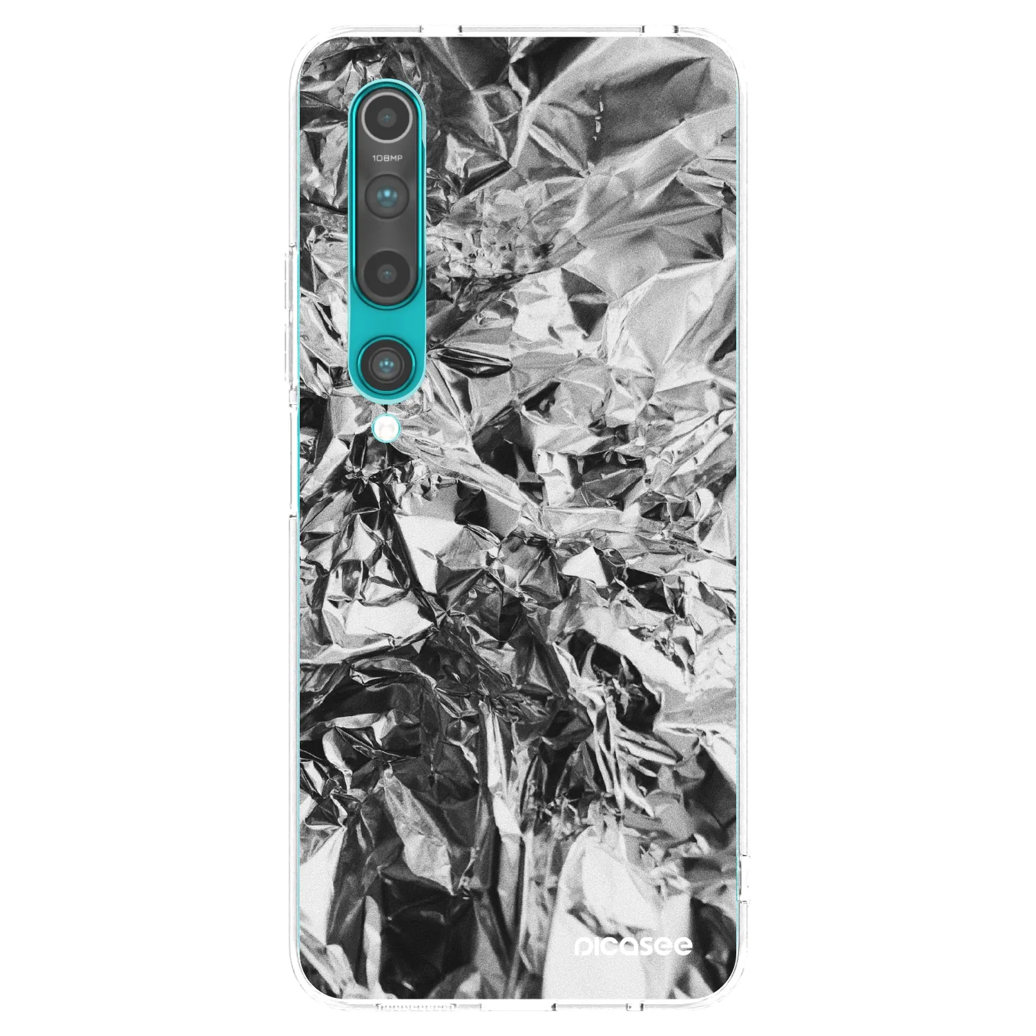 Picasee silikonska prozirna maskica za Xiaomi Mi 10 - Chrome