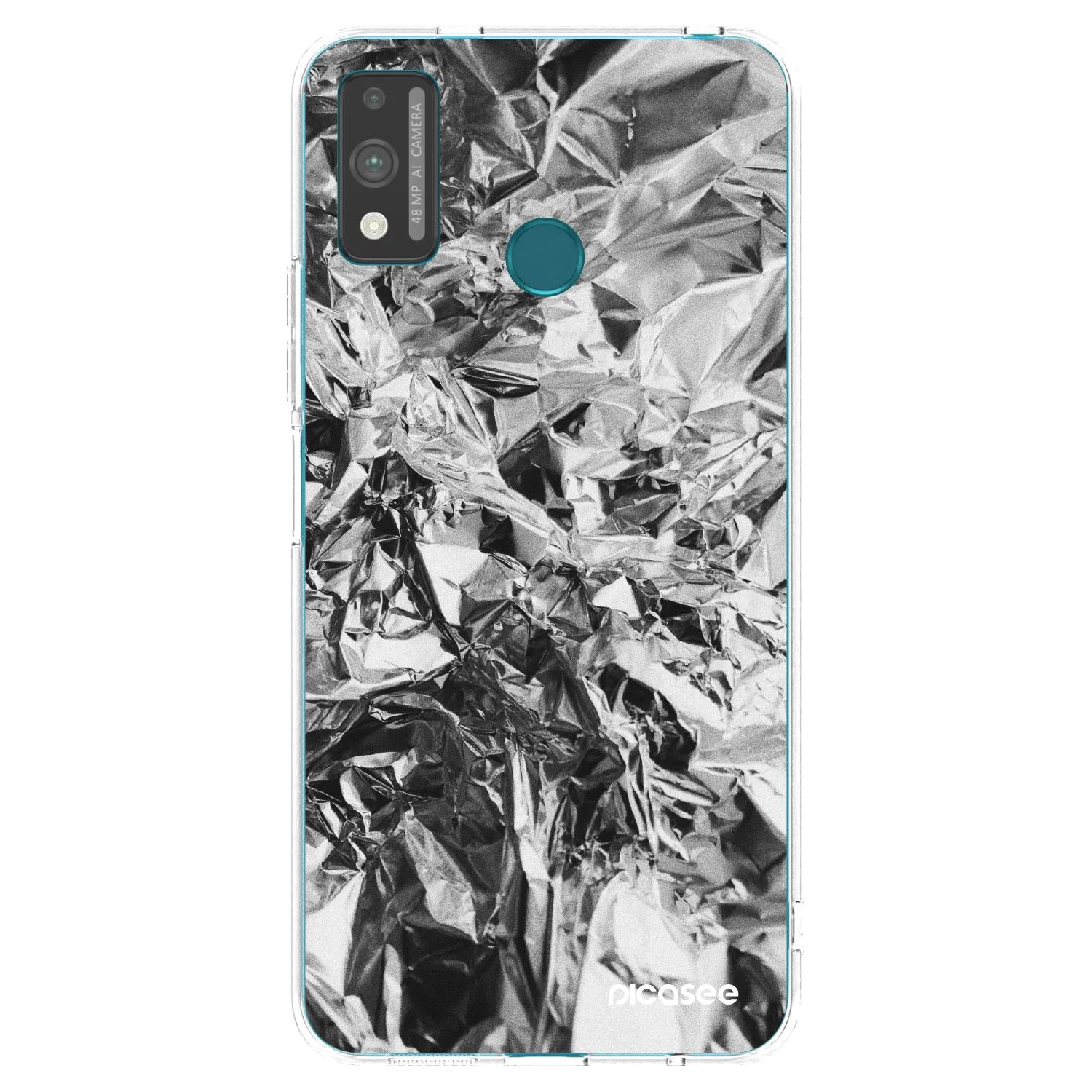Picasee silikonska prozirna maskica za Honor 9X Lite - Chrome