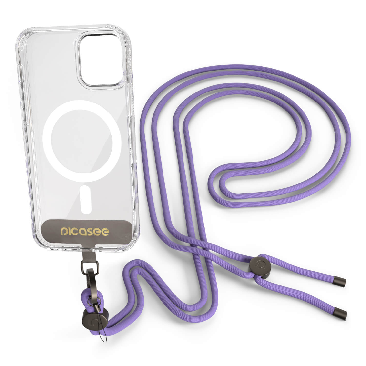 Picasee Cross-body phone strap - ljubičasta