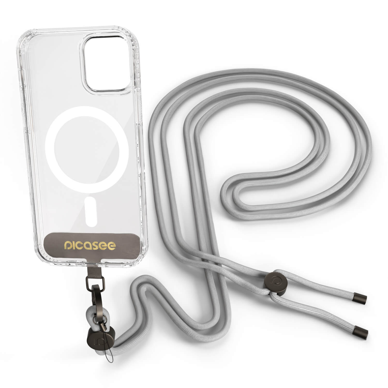 Picasee Cross-body phone strap - Sivo