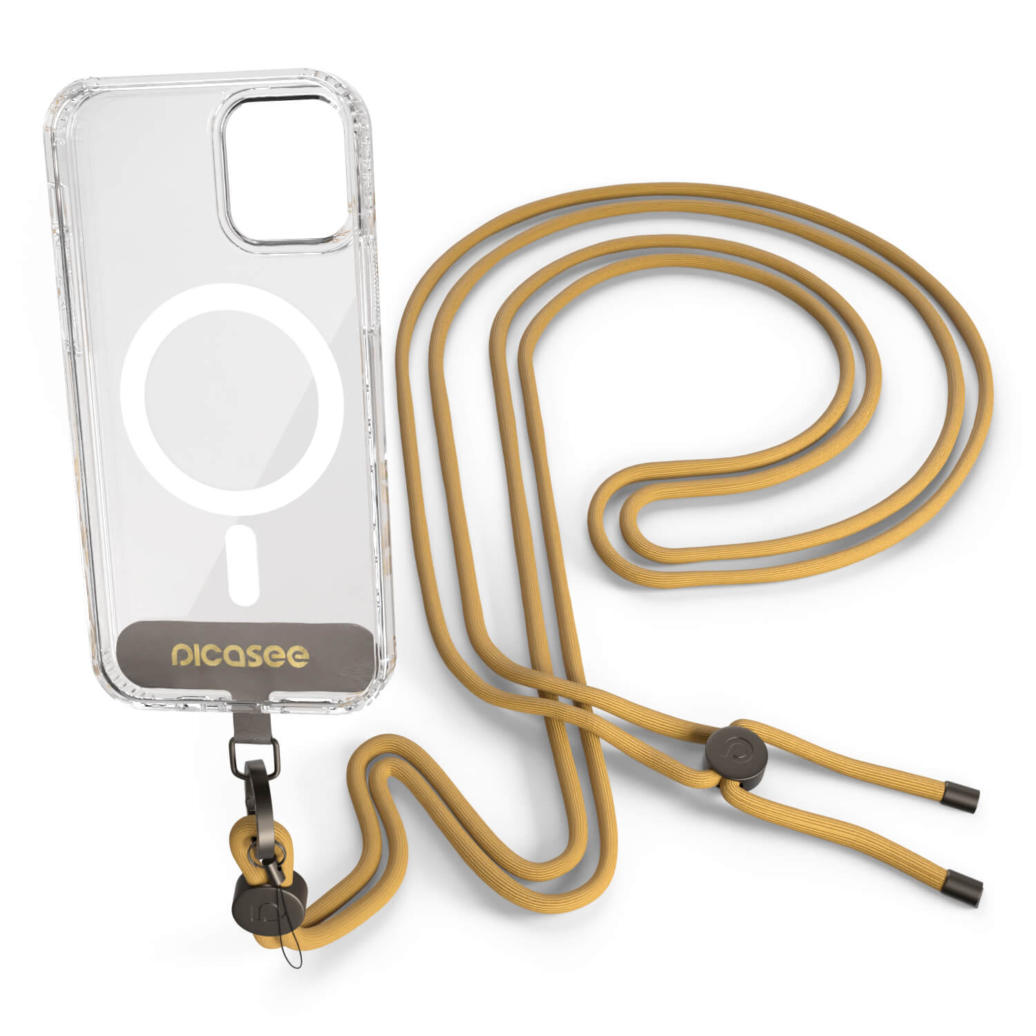 Picasee Cross-body phone strap - Zlato
