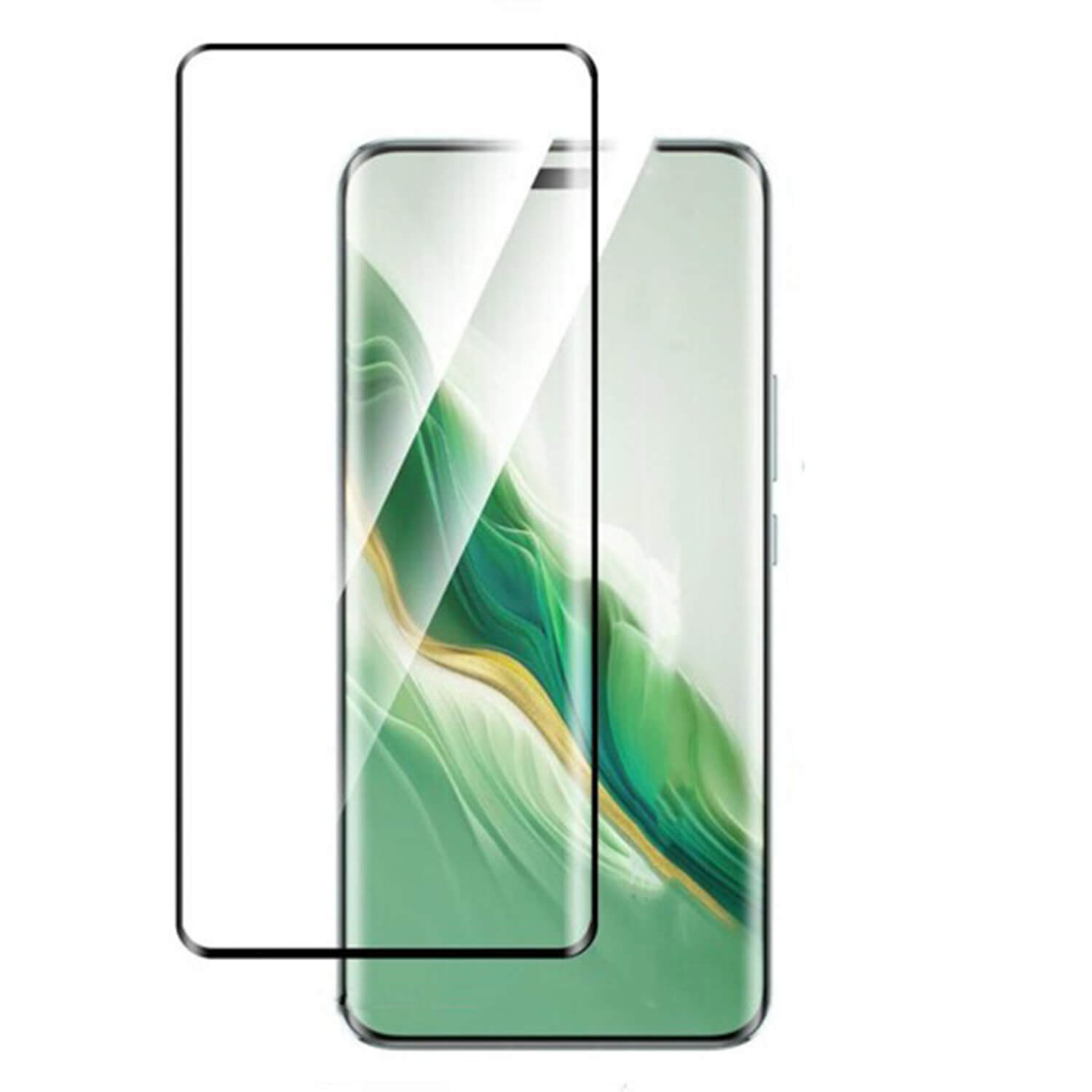 Picasee 3D zaštitno kaljeno staklo sa savijenim rubovima, za Honor Magic7 Pro 5G - crne boje