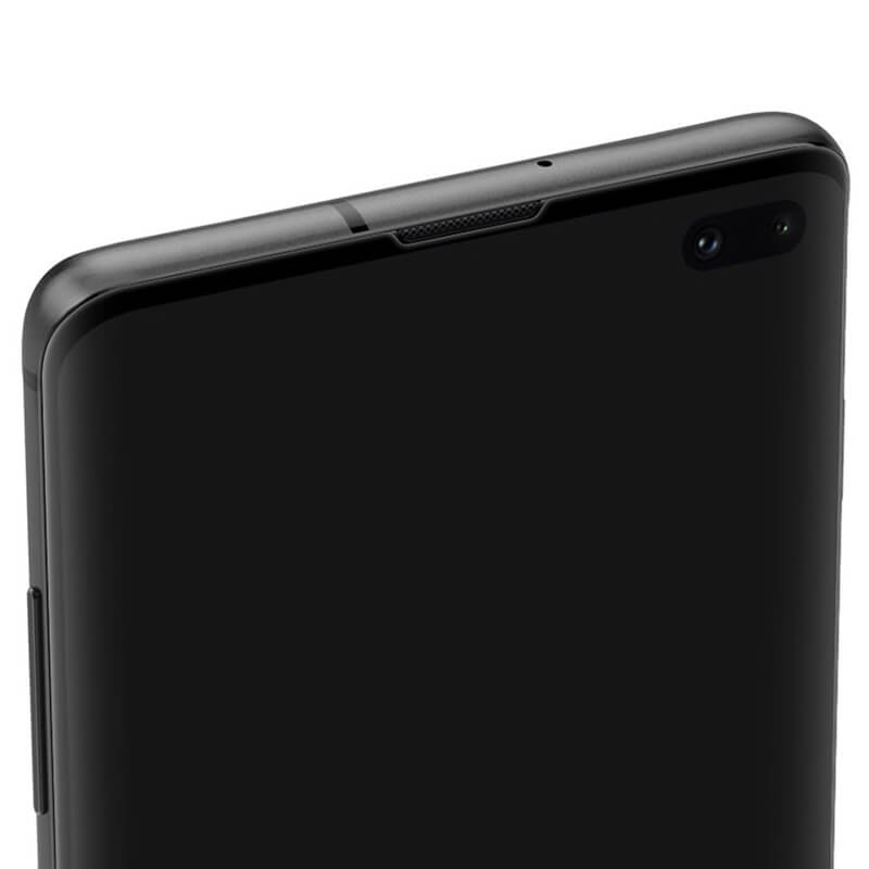 3D Zaštitno Kaljeno Staklo Sa Savijenim Rubovima, Za Samsung Galaxy S10 Plus G975 - Crne Boje