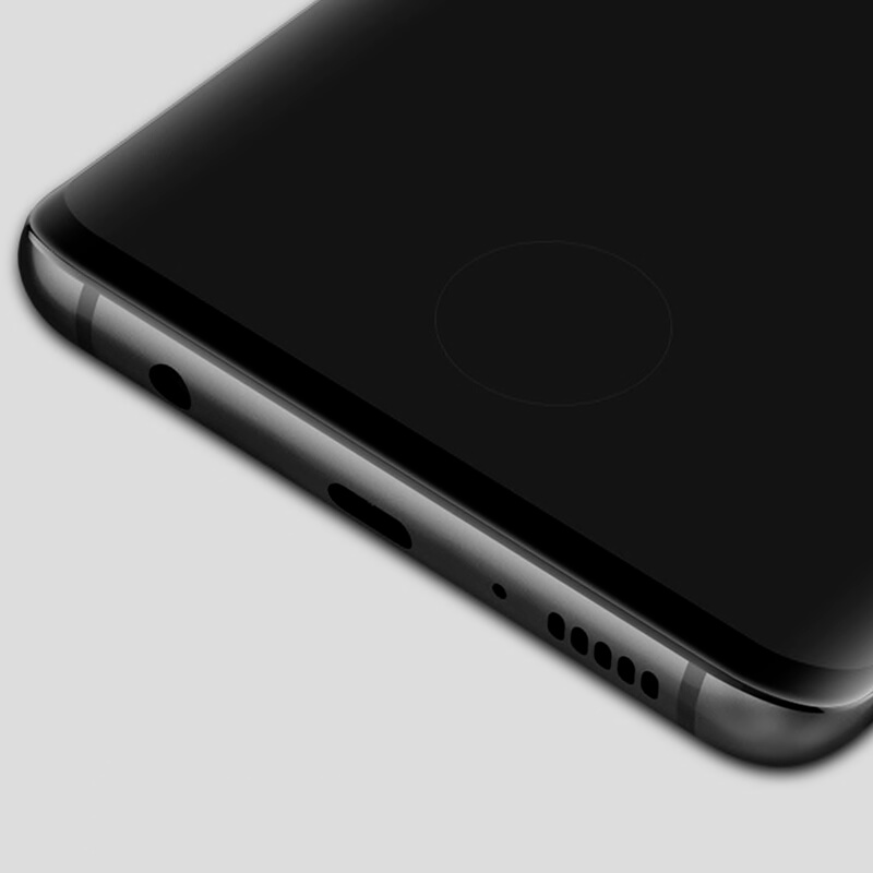 3D Zaštitno Kaljeno Staklo Sa Savijenim Rubovima, Za Samsung Galaxy S10 Plus G975 - Crne Boje